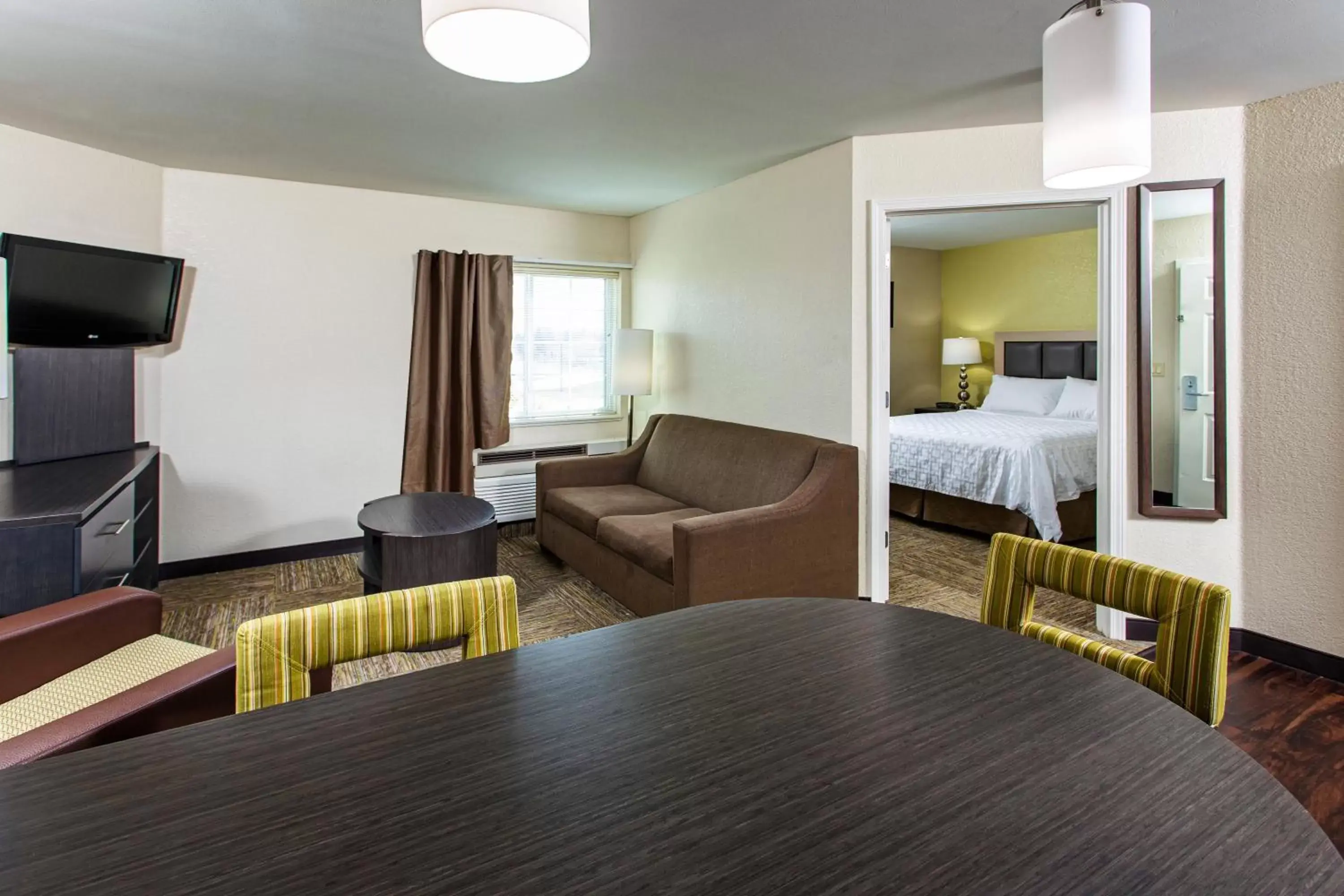 TV and multimedia, Seating Area in Candlewood Suites Appleton, an IHG Hotel