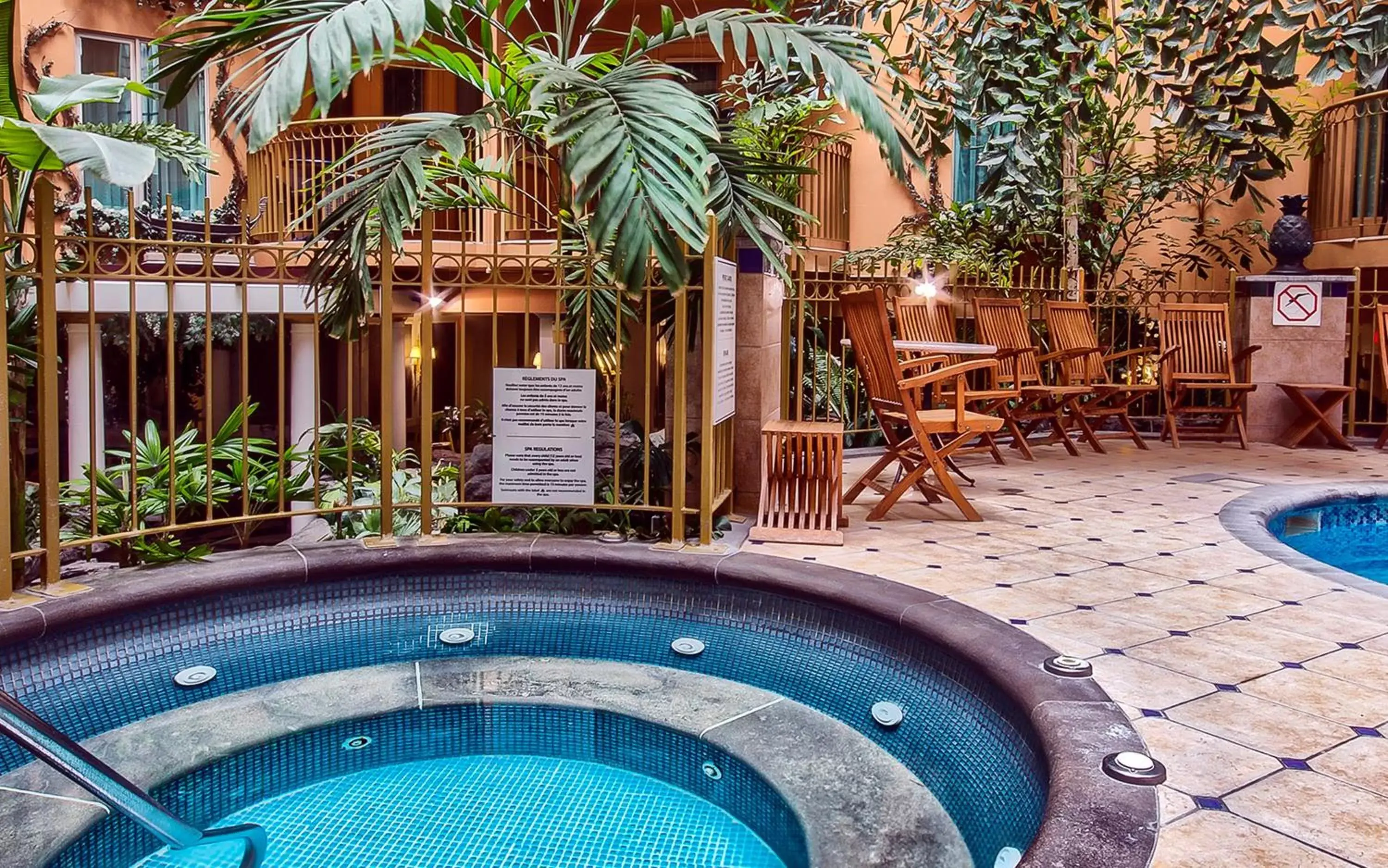 Hot Tub, Swimming Pool in Hôtel Palace Royal