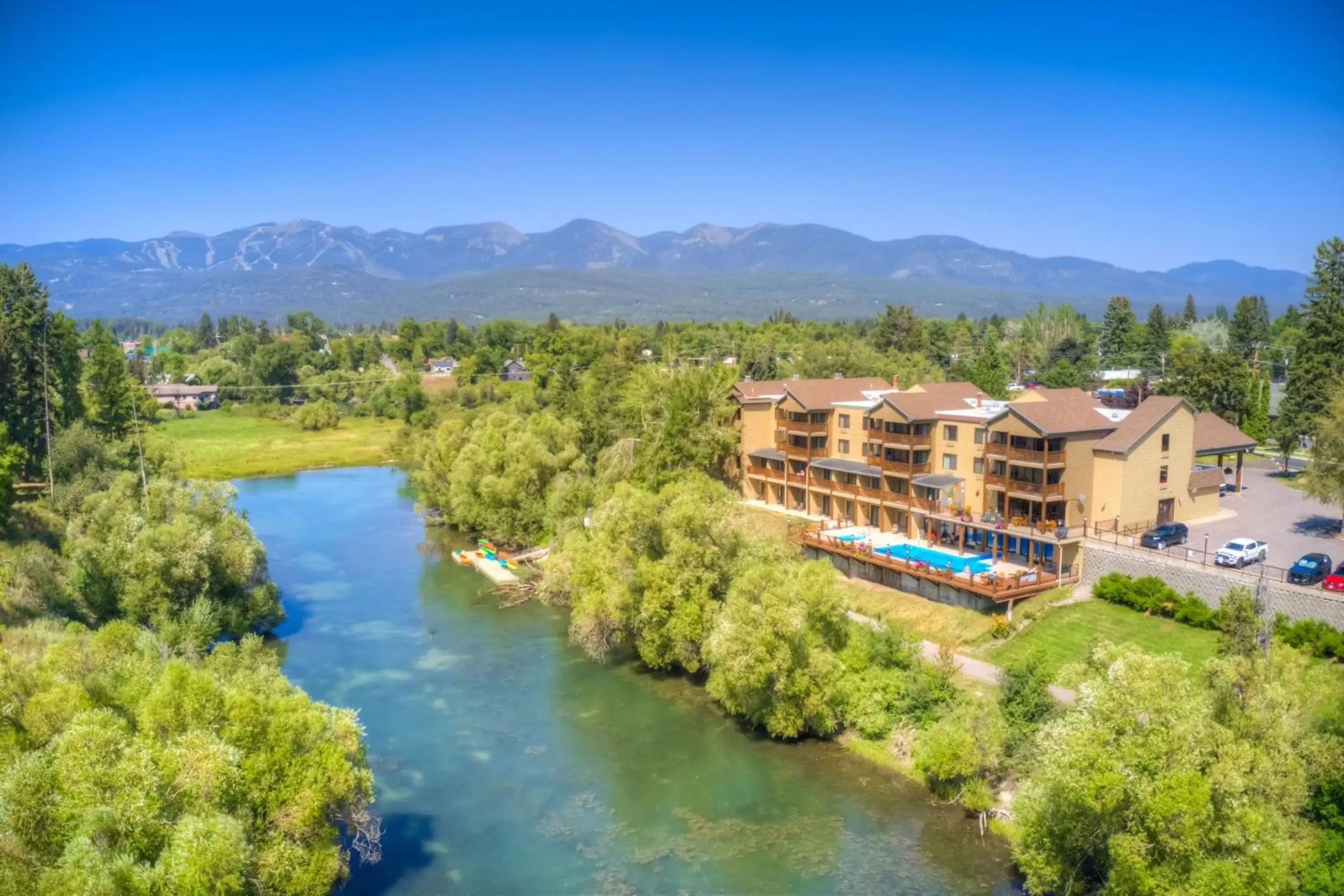 Property building, Bird's-eye View in The Pine Lodge on Whitefish River, Ascend Hotel Collection