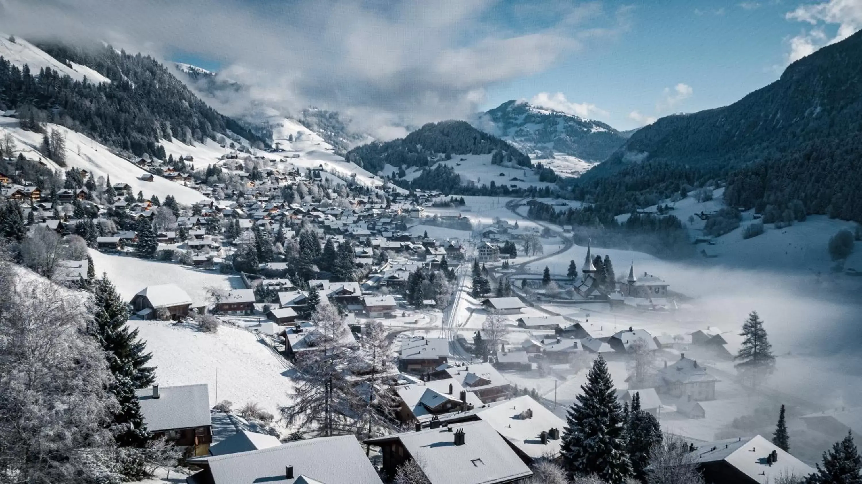 Natural landscape, Winter in Hôtel de Rougemont & Spa