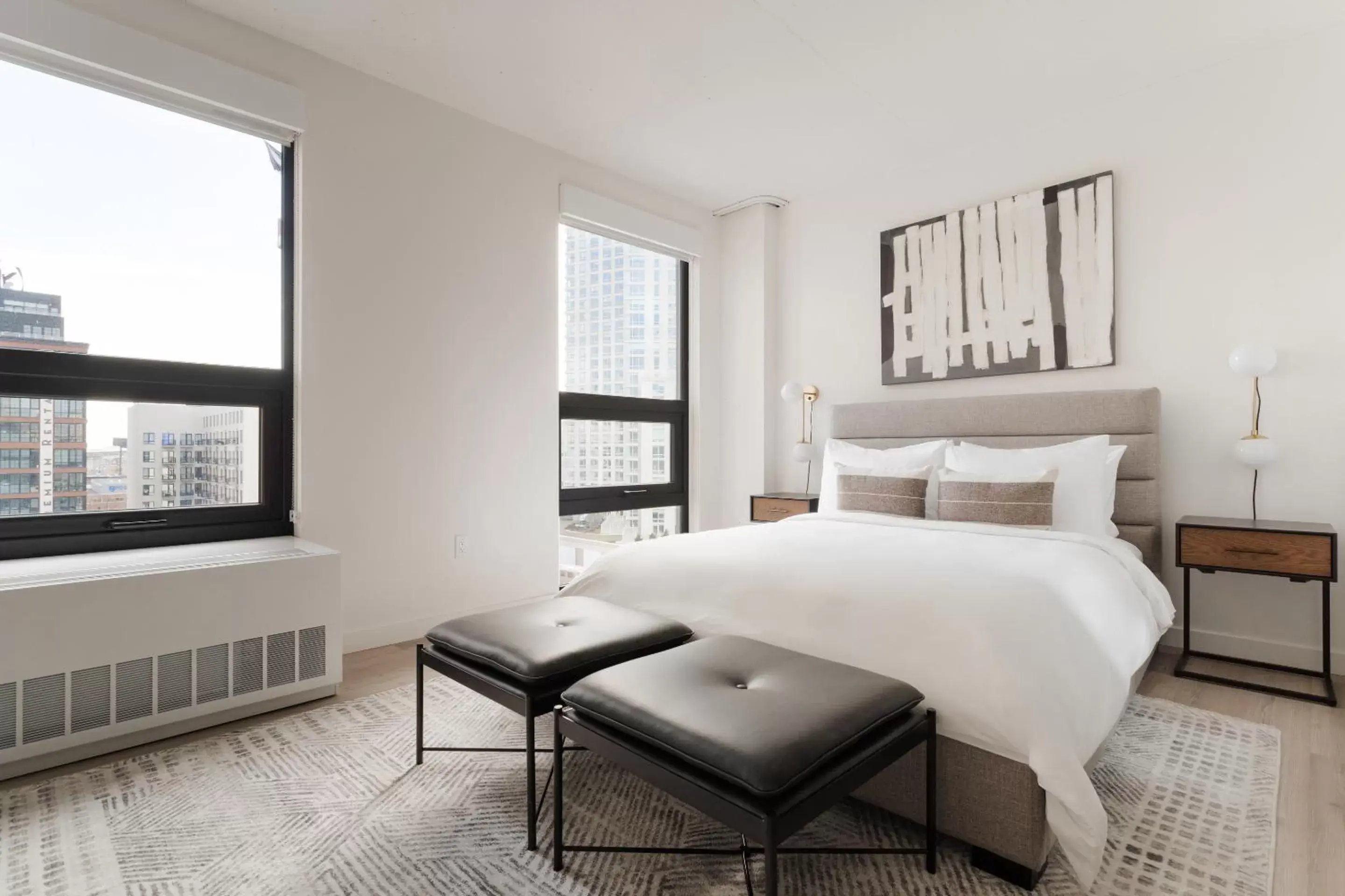 Living room, Bed in Sonder Court Square