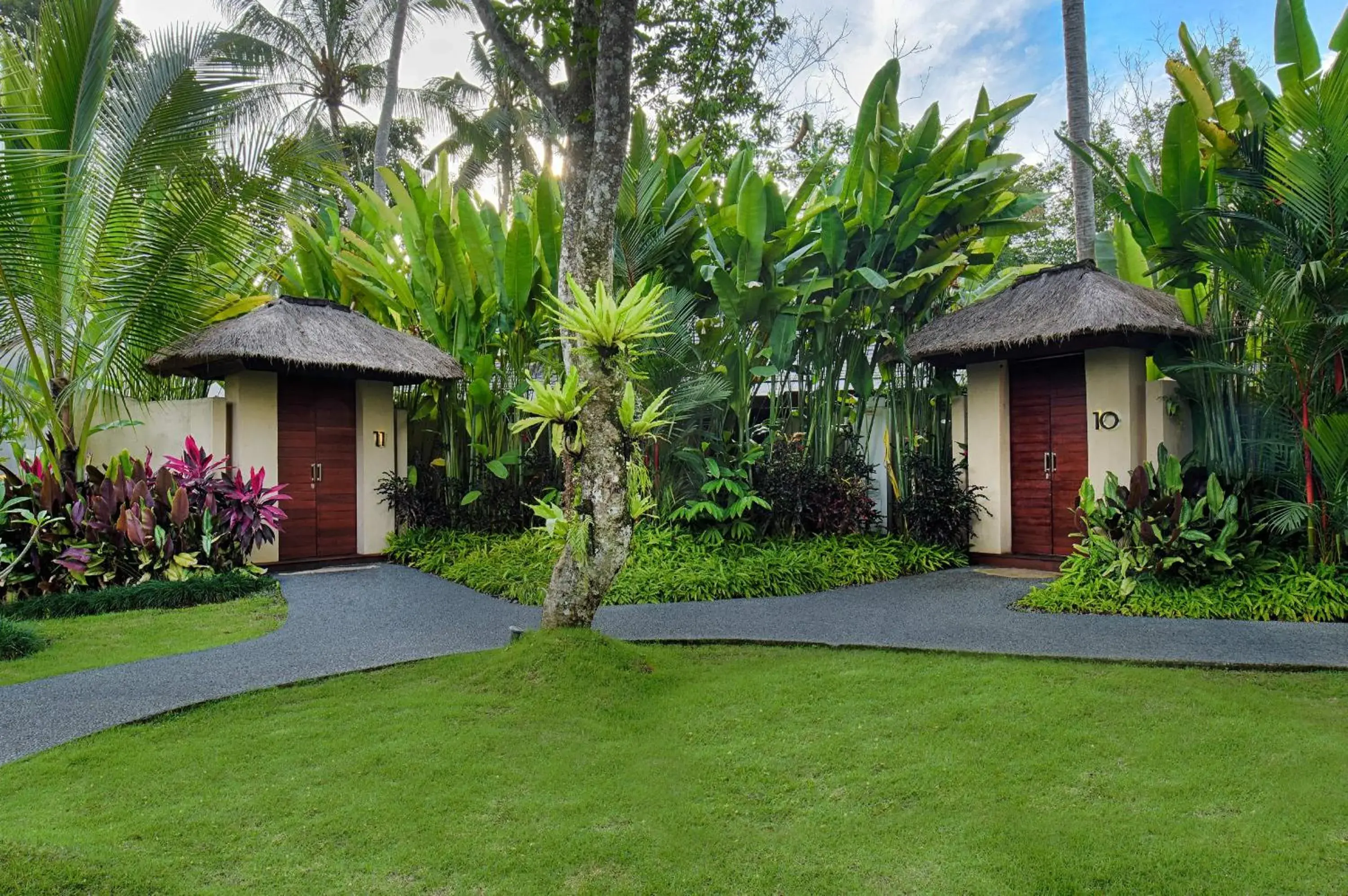 Garden view, Property Building in Temuku Villas Ubud - CHSE Certified