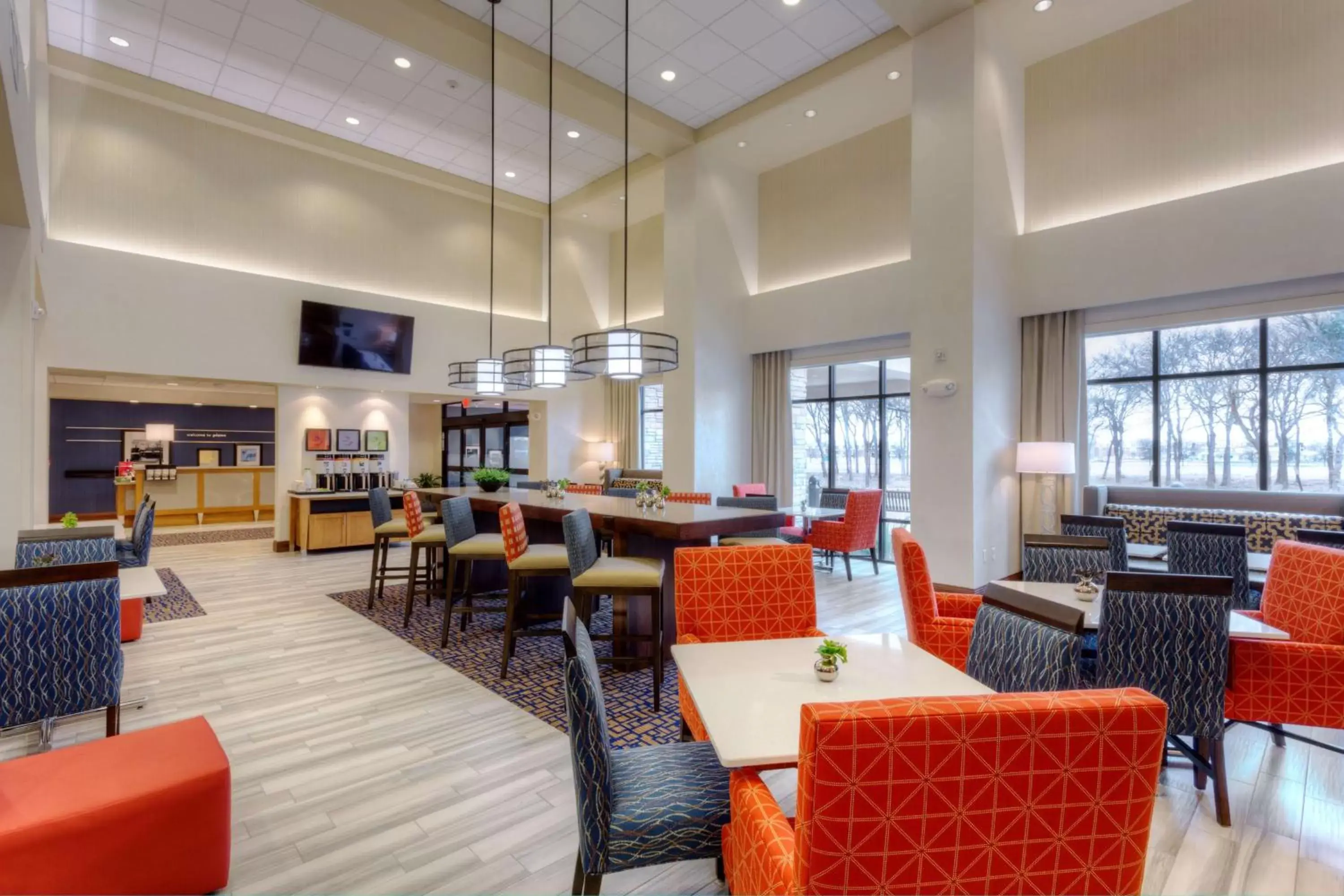 Lobby or reception, Restaurant/Places to Eat in Hampton Inn & Suites Dallas/Plano-East