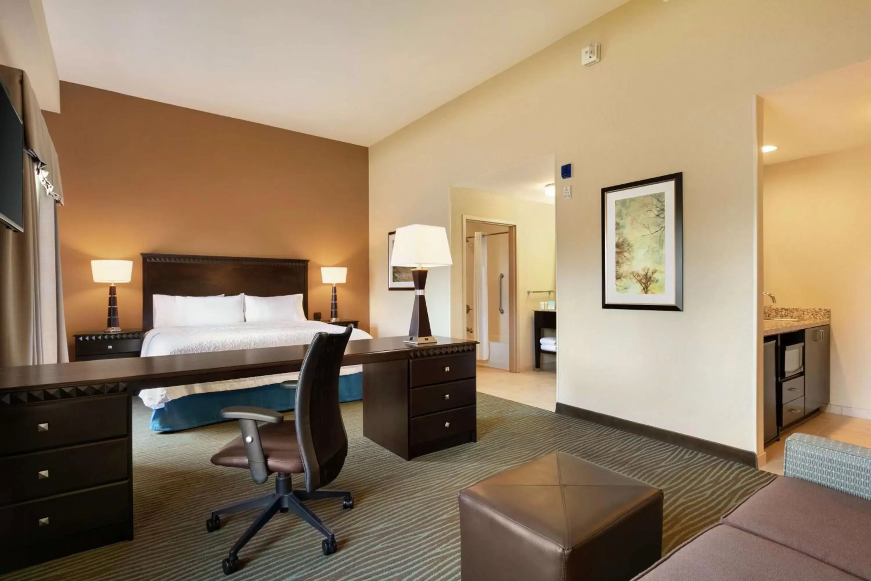 Bedroom in Hampton Inn and Suites Parkersburg Downtown
