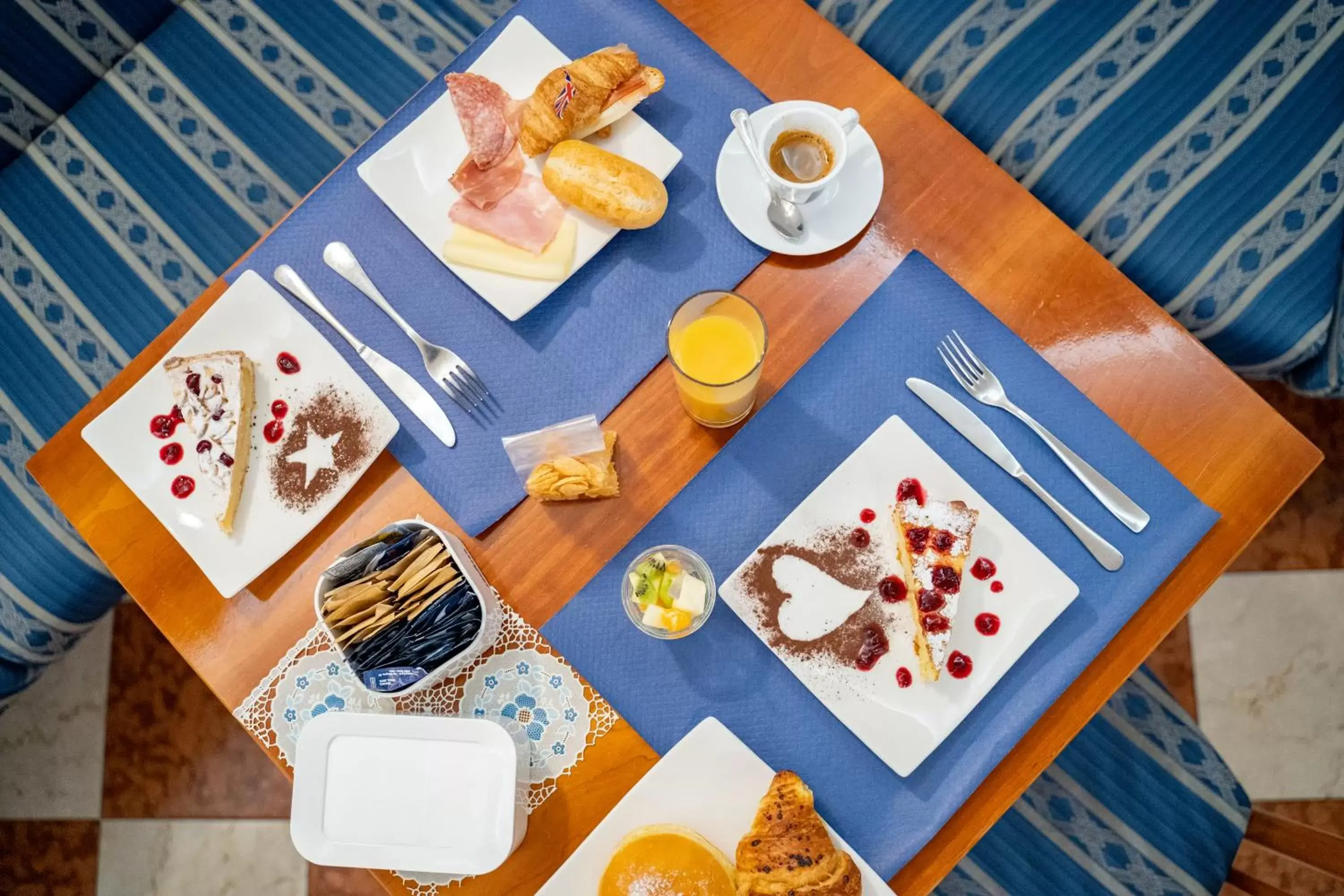 Continental breakfast in Hotel Maritan