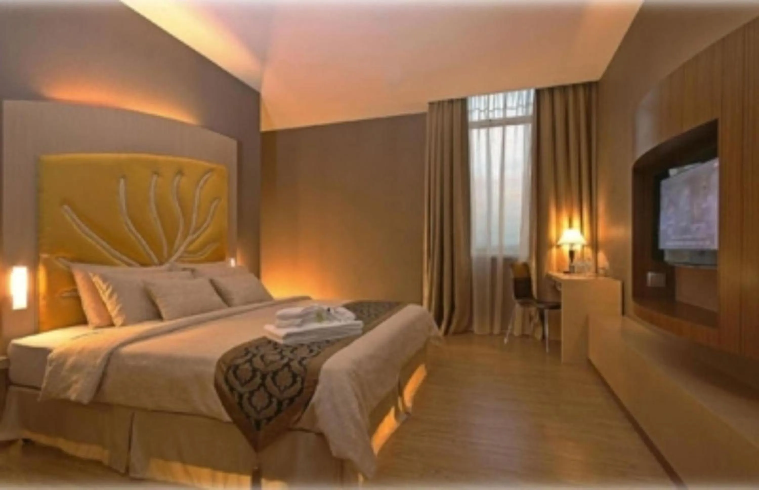 Photo of the whole room, Bed in Courtyard Hotel 1Borneo