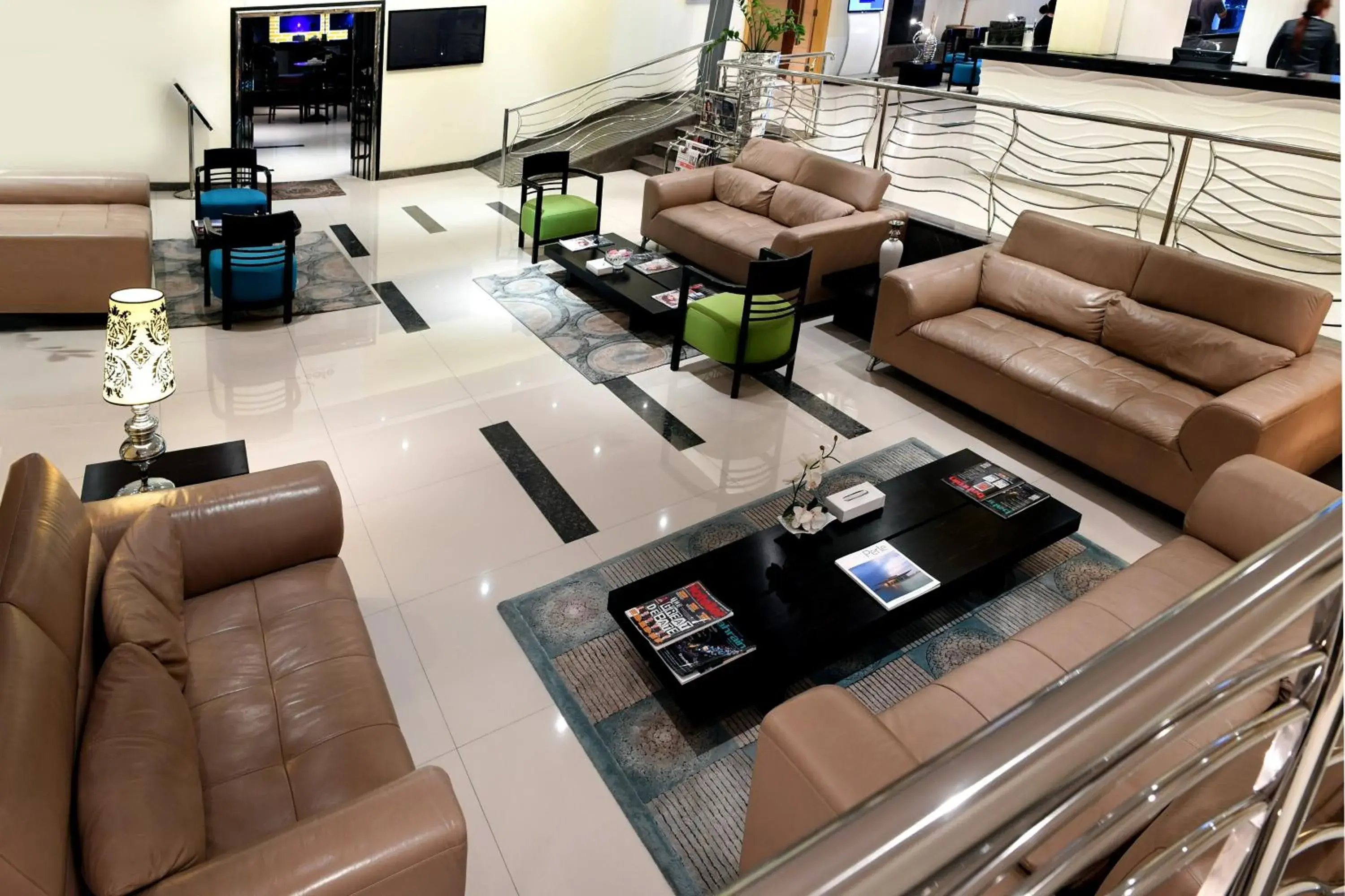 Lobby or reception, Lounge/Bar in Al Olaya Suites Hotel