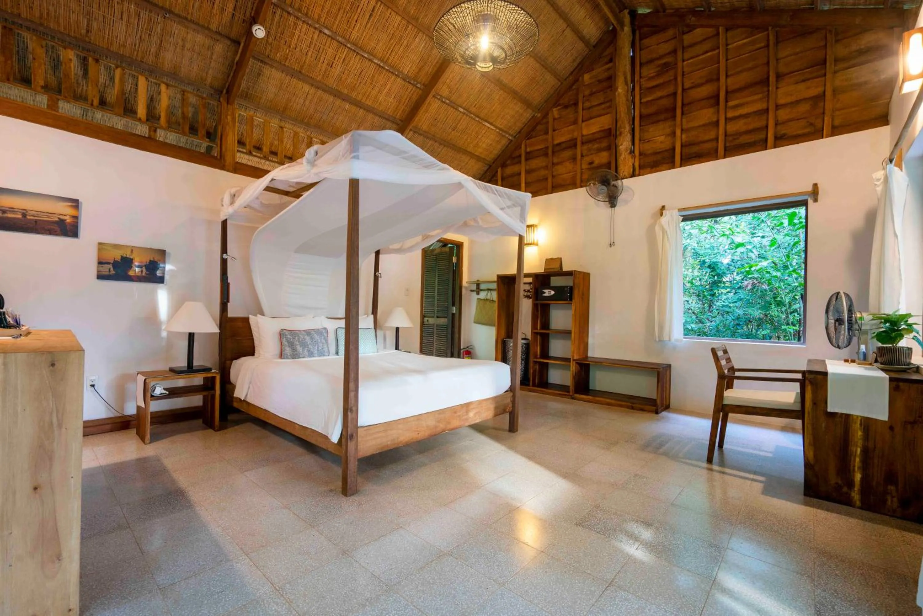 Bed in Mango Bay Resort