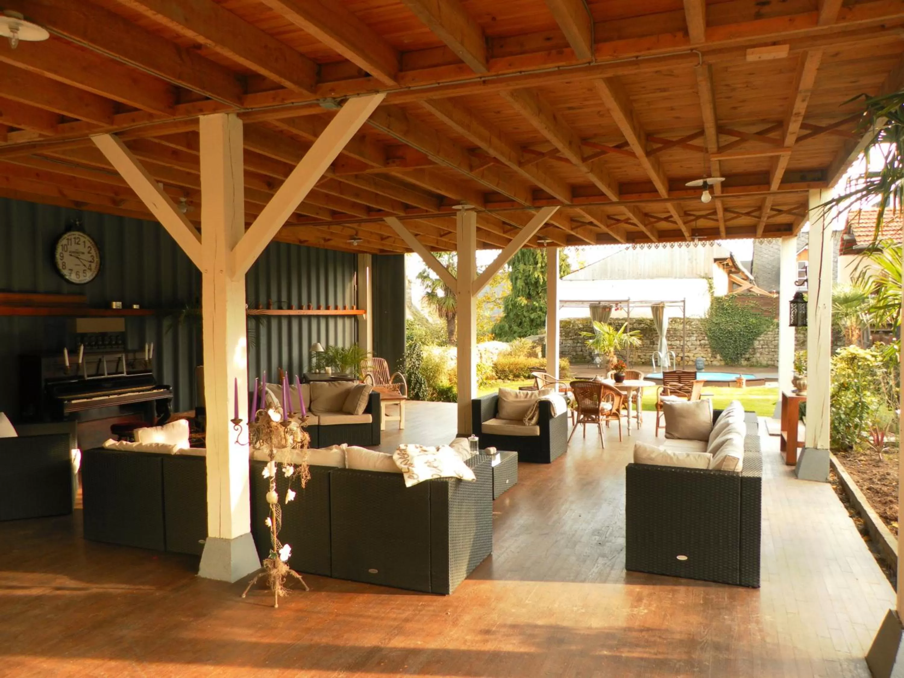 Patio, Restaurant/Places to Eat in Chambres d'Hotes Le 1900