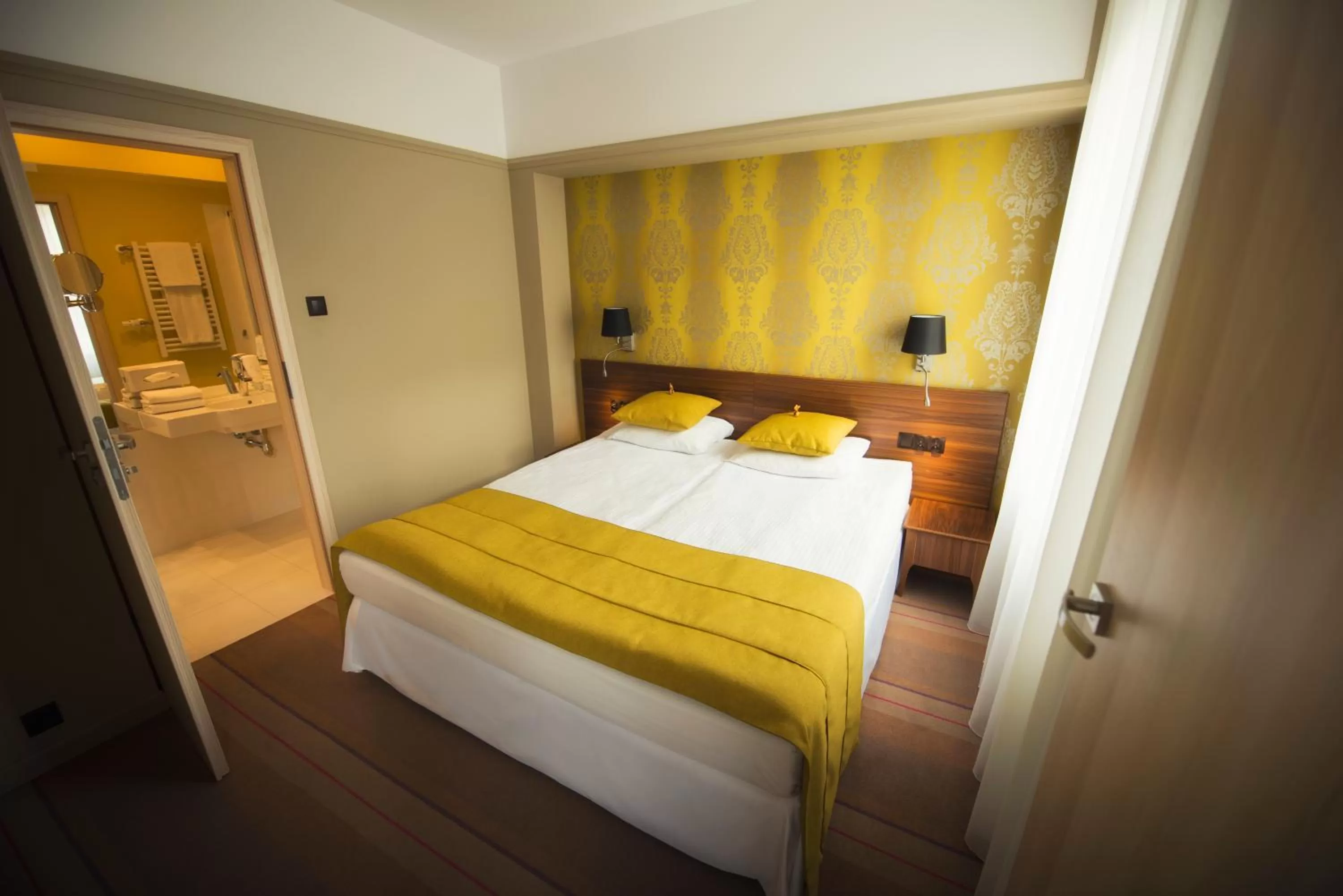 Bed in Hotel Cristal Białystok