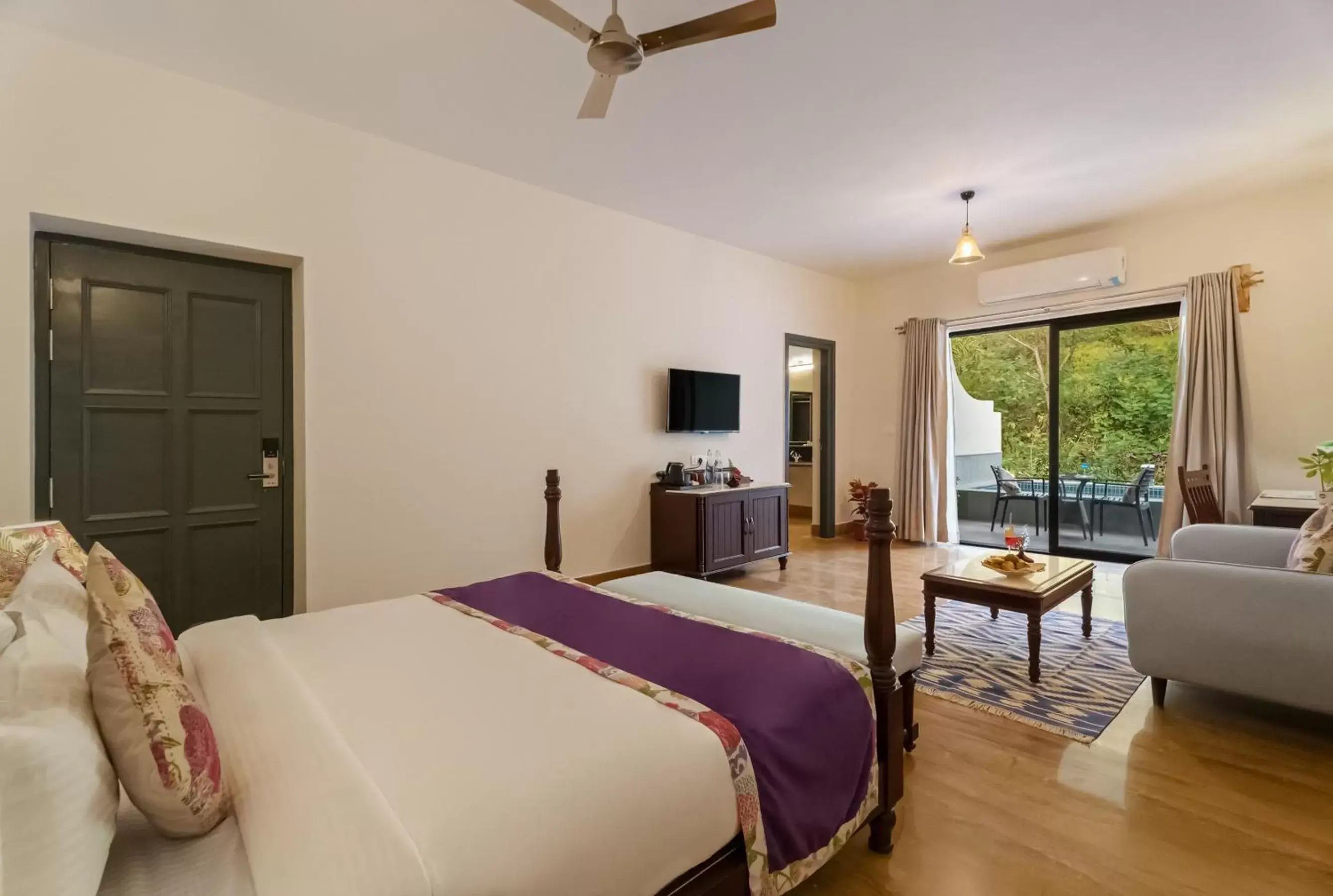 Bed in Anandam - A Luxury Resort in Udaipur