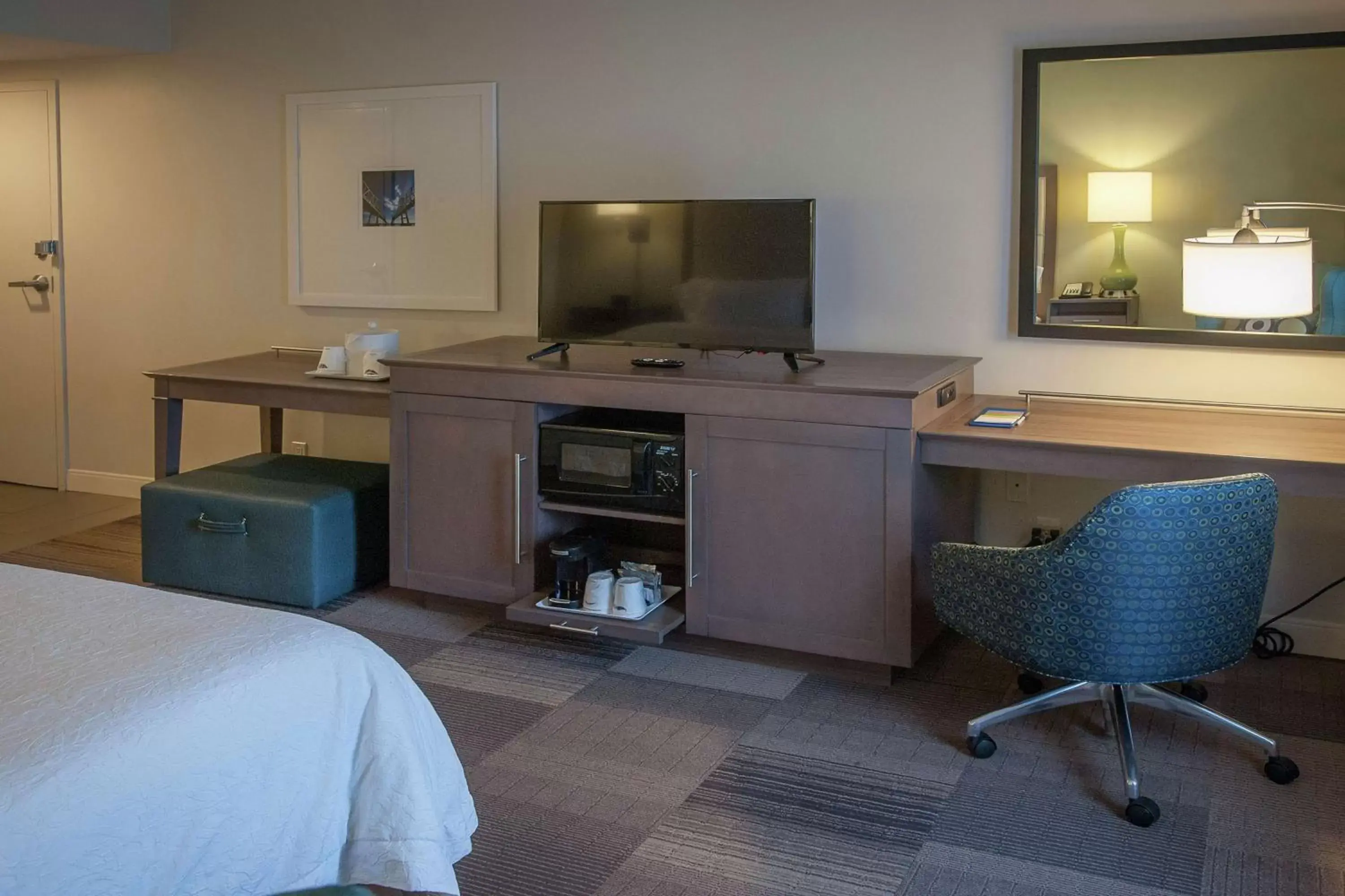 Bedroom, TV/Entertainment Center in Hampton Inn & Suites New Orleans/Elmwood