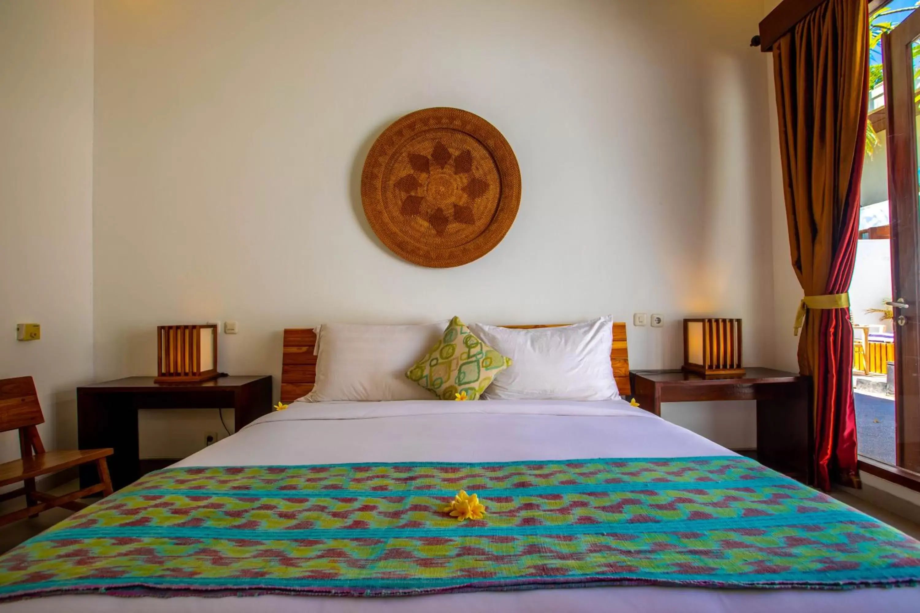 Photo of the whole room, Bed in Gili Sands Hotel & Bar