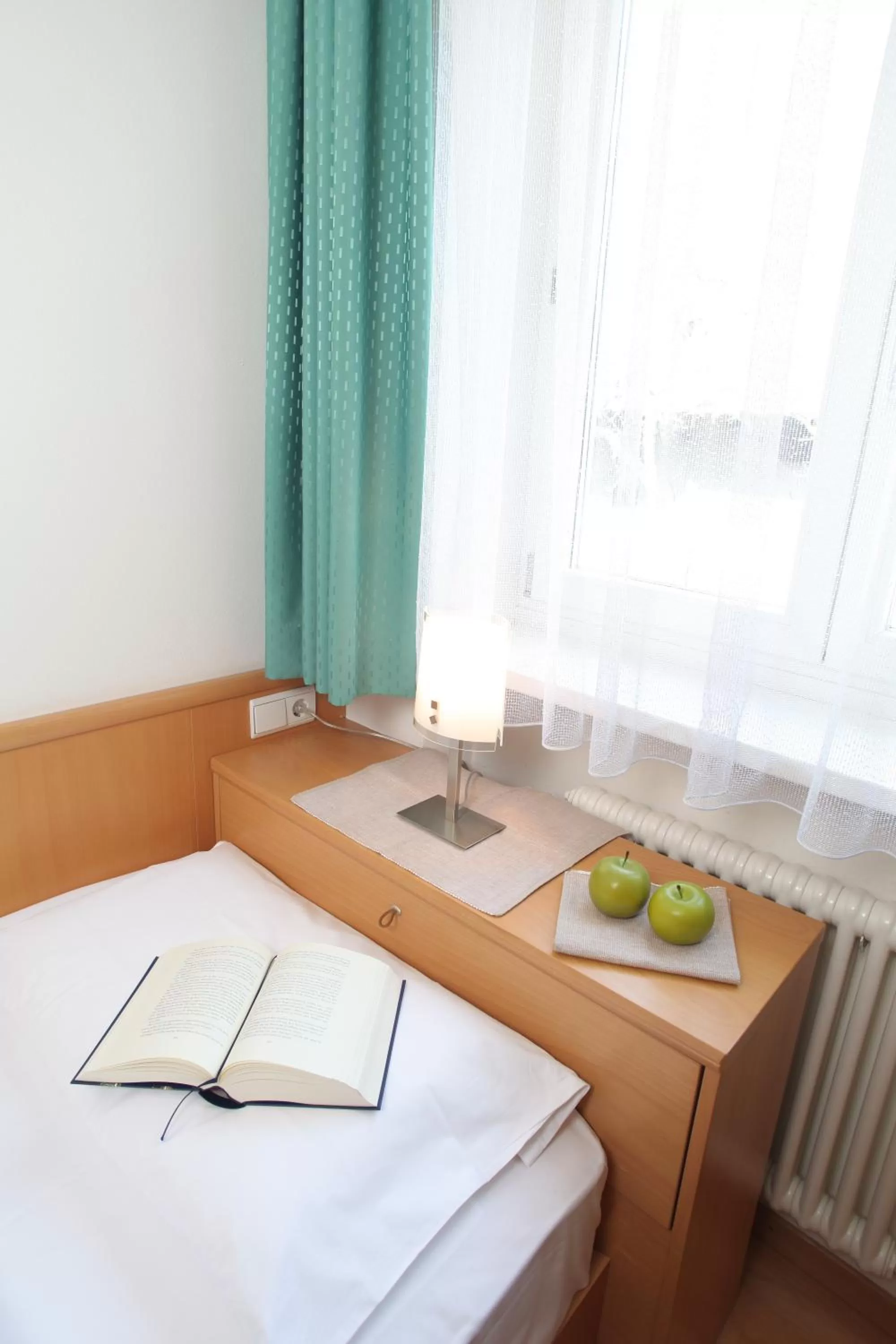 Decorative detail, Bed in Hotel Post Gries