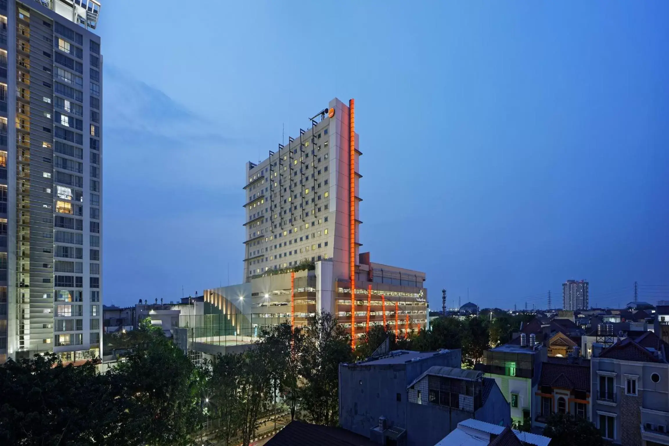 Facade/entrance in HARRIS Hotel and Conventions Kelapa Gading Jakarta