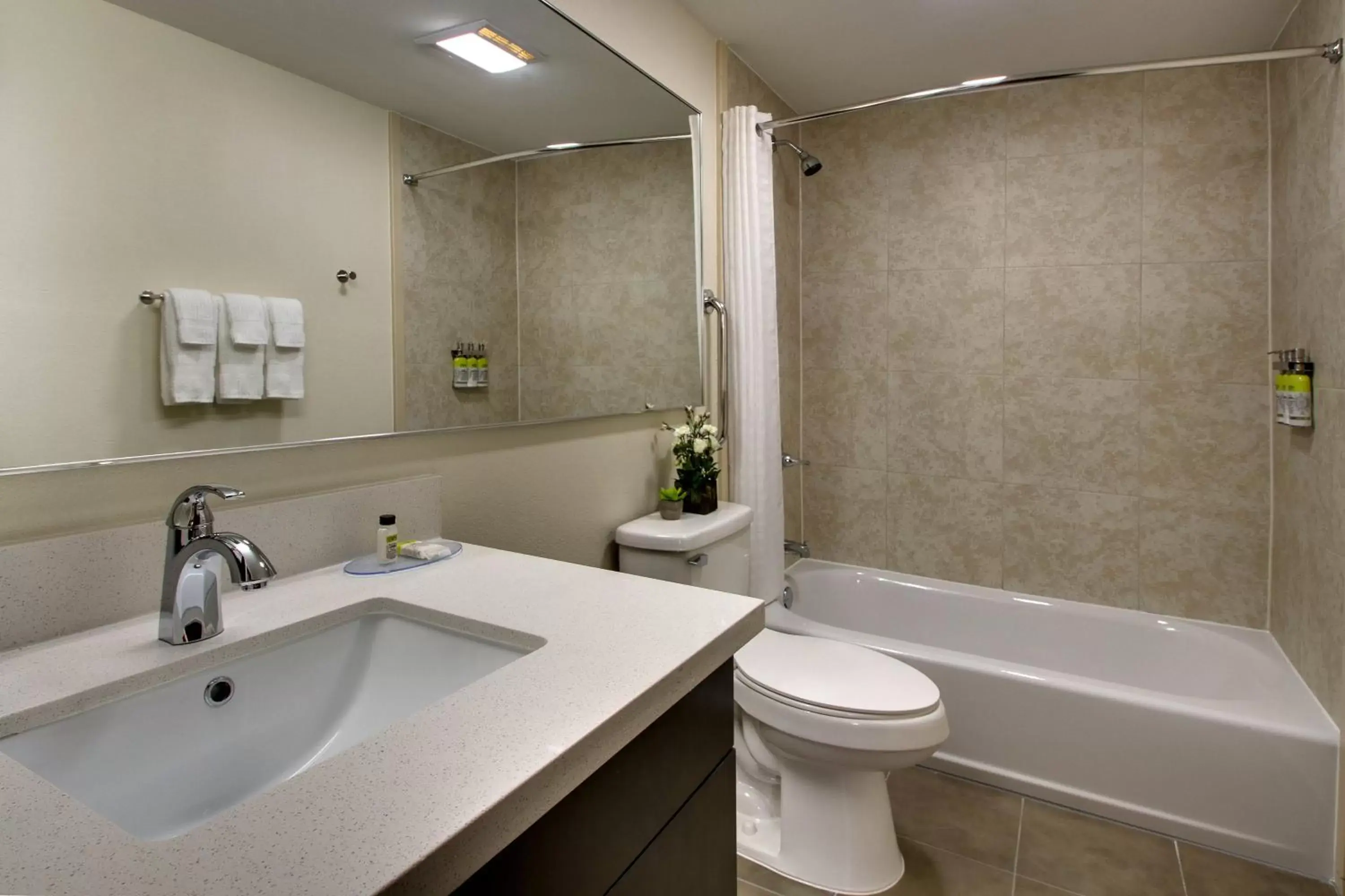 Bathroom in Candlewood Suites - Wichita East, an IHG Hotel