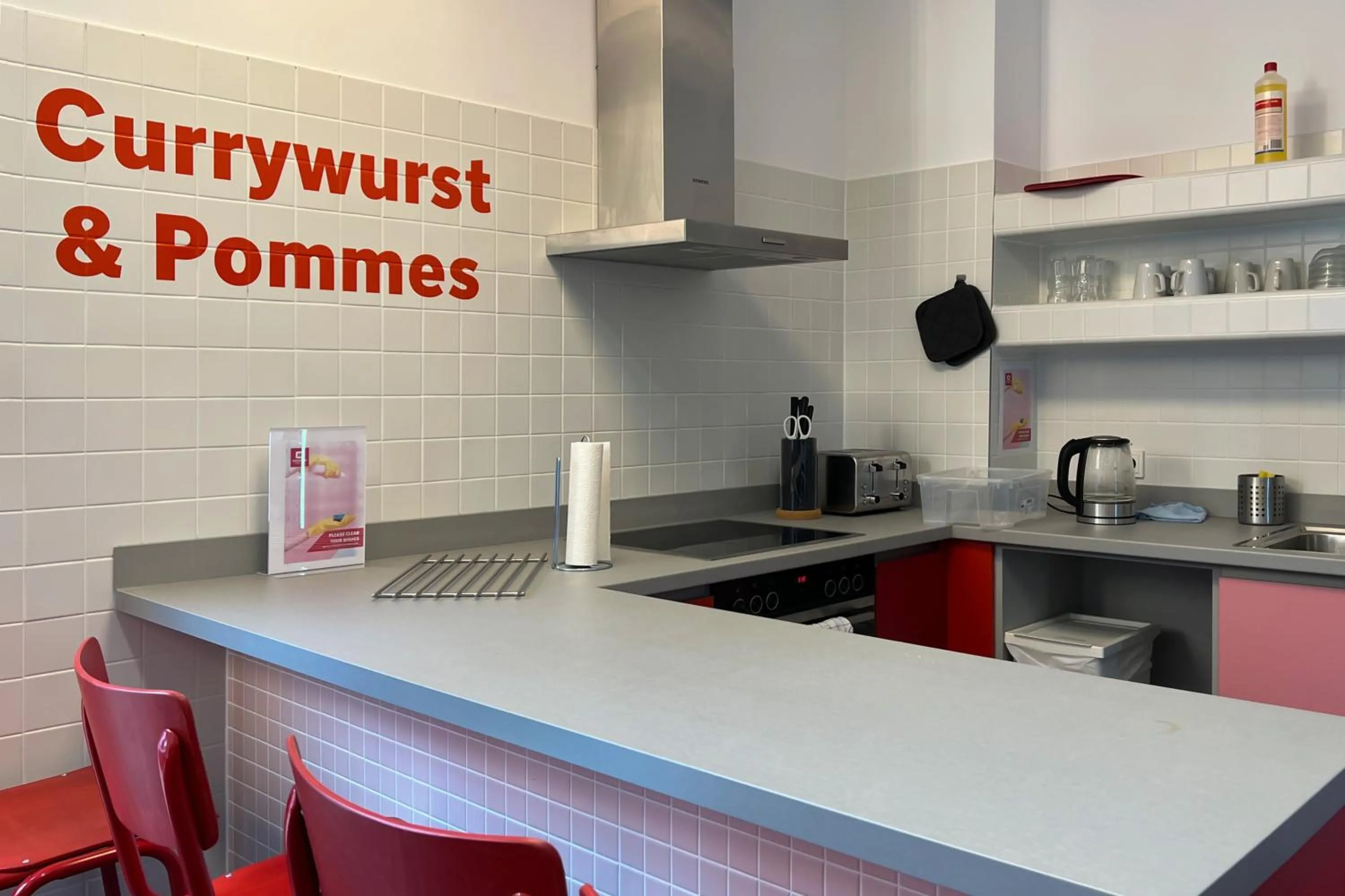 kitchen in MEININGER Hotel Berlin Hauptbahnhof