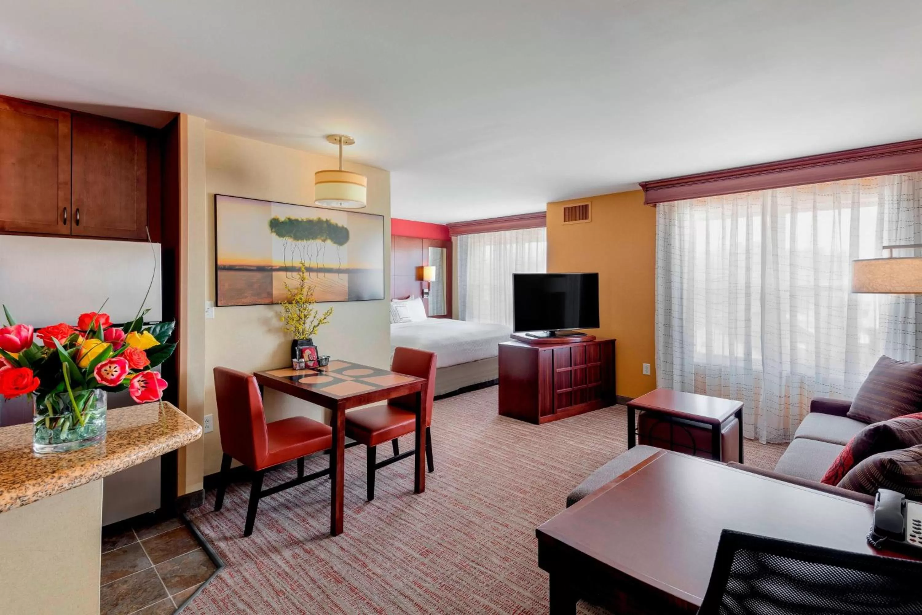 Bedroom, Bed in Residence Inn by Marriott Auburn
