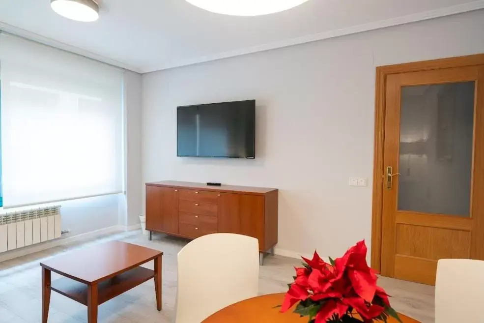 TV/Entertainment Center in APARTAMENTOS GENOVA PARQUESOL-Parking Gratuito