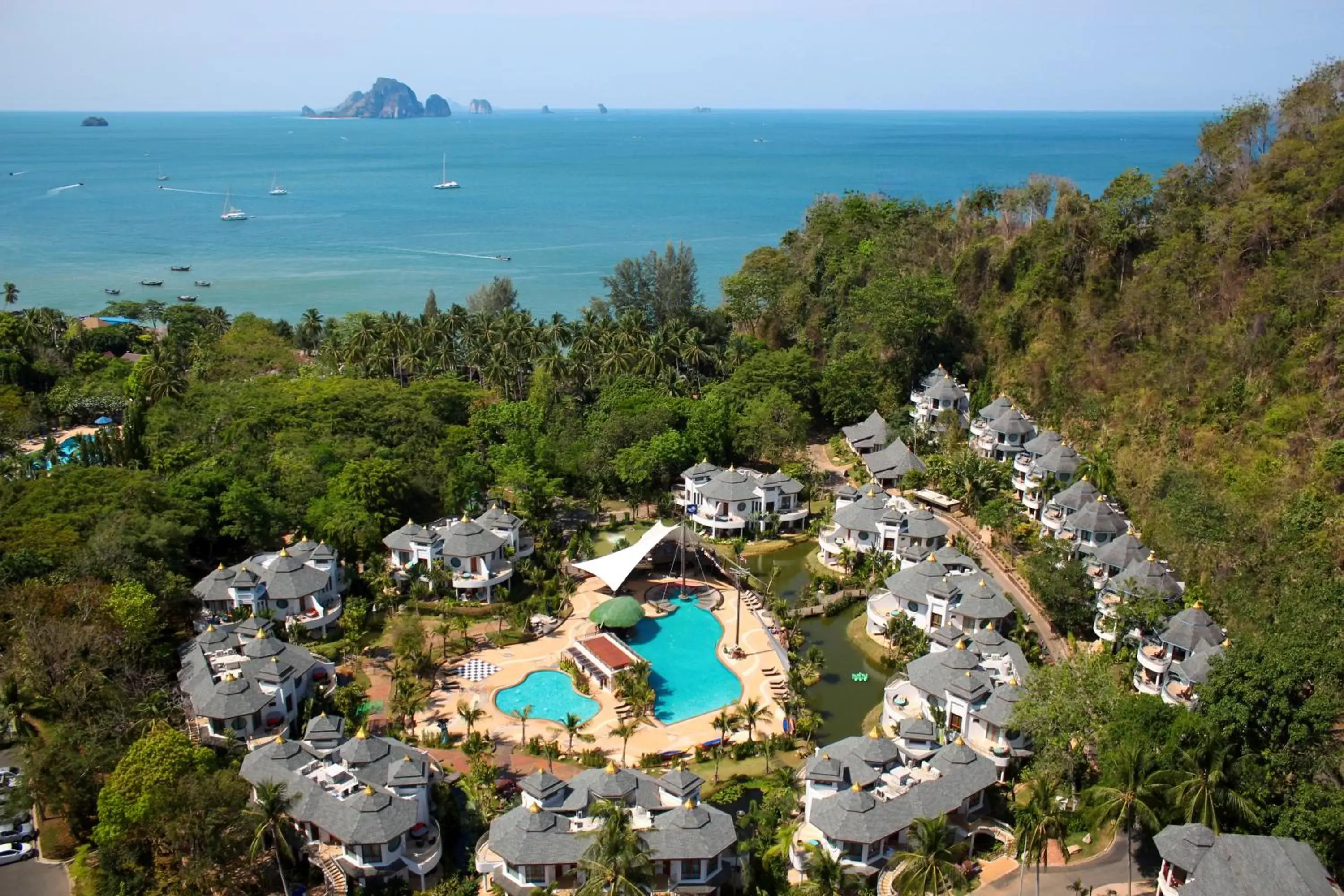 Sea view, Bird's-eye View in Krabi Resort- SHA Extra Plus