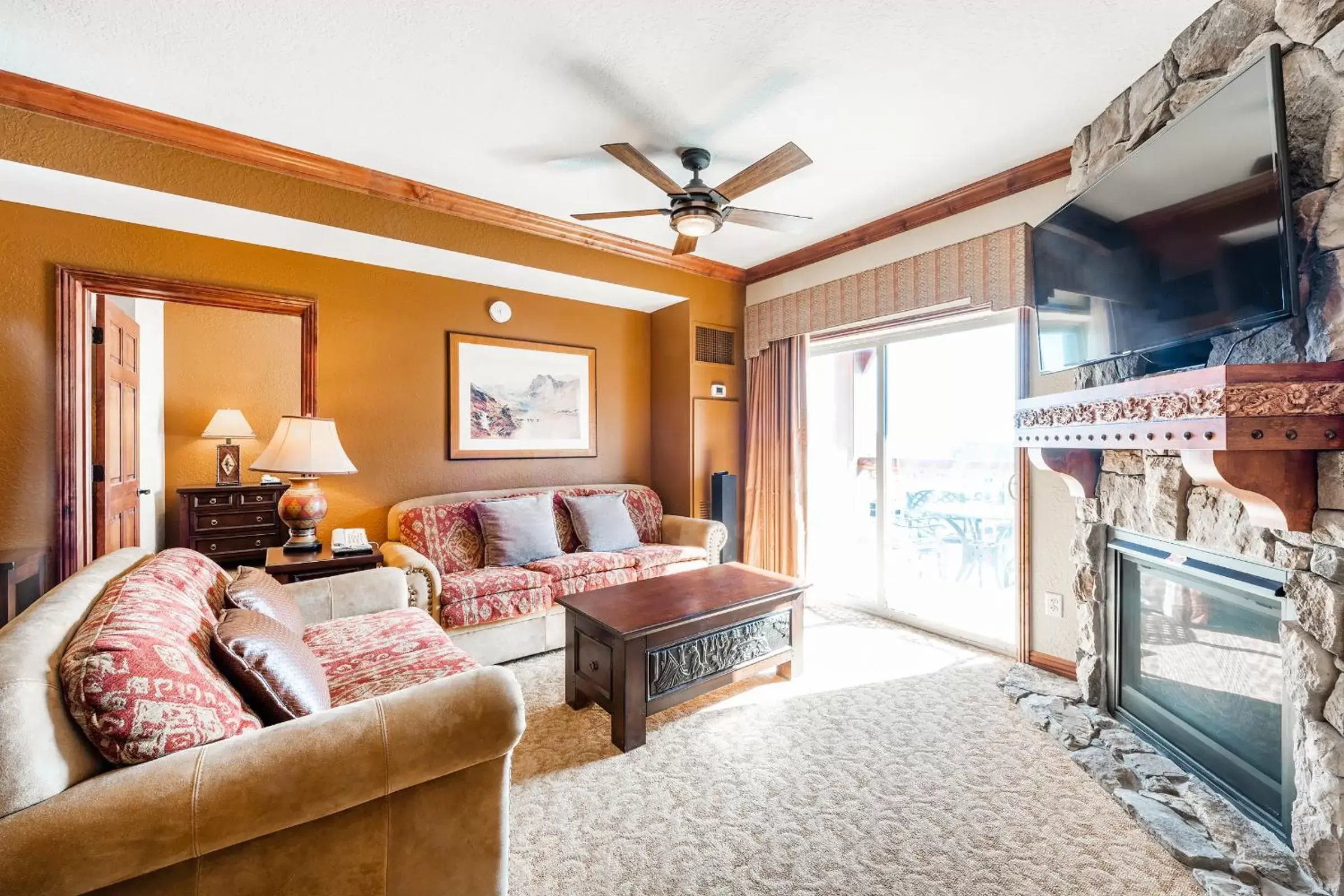 Seating Area in Condos at Canyons Resort by White Pines