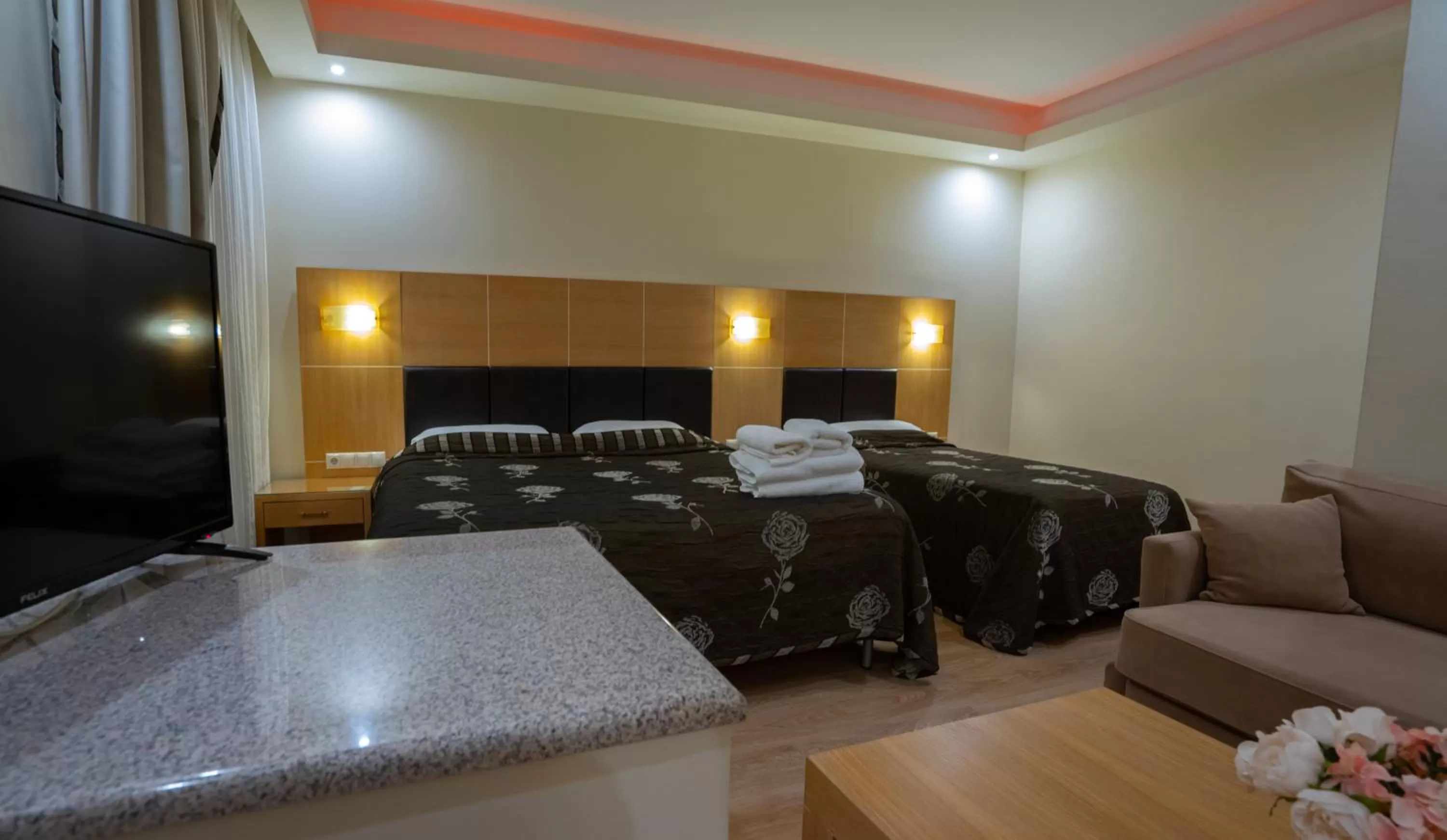 Bed in Pantelidis Hotel & Spa