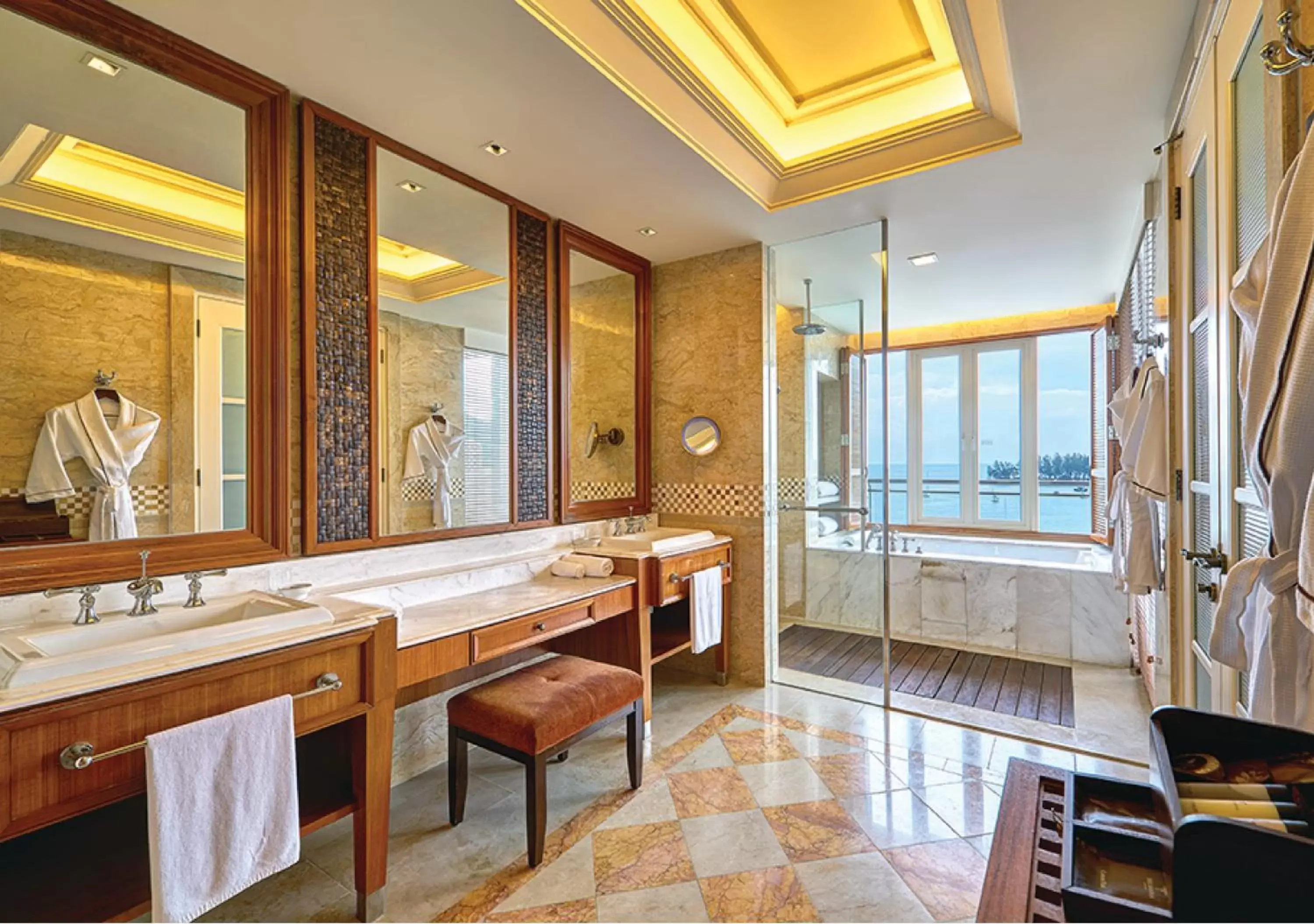 Bathroom, Restaurant/Places to Eat in The Danna Langkawi - A Member of Small Luxury Hotels of the World