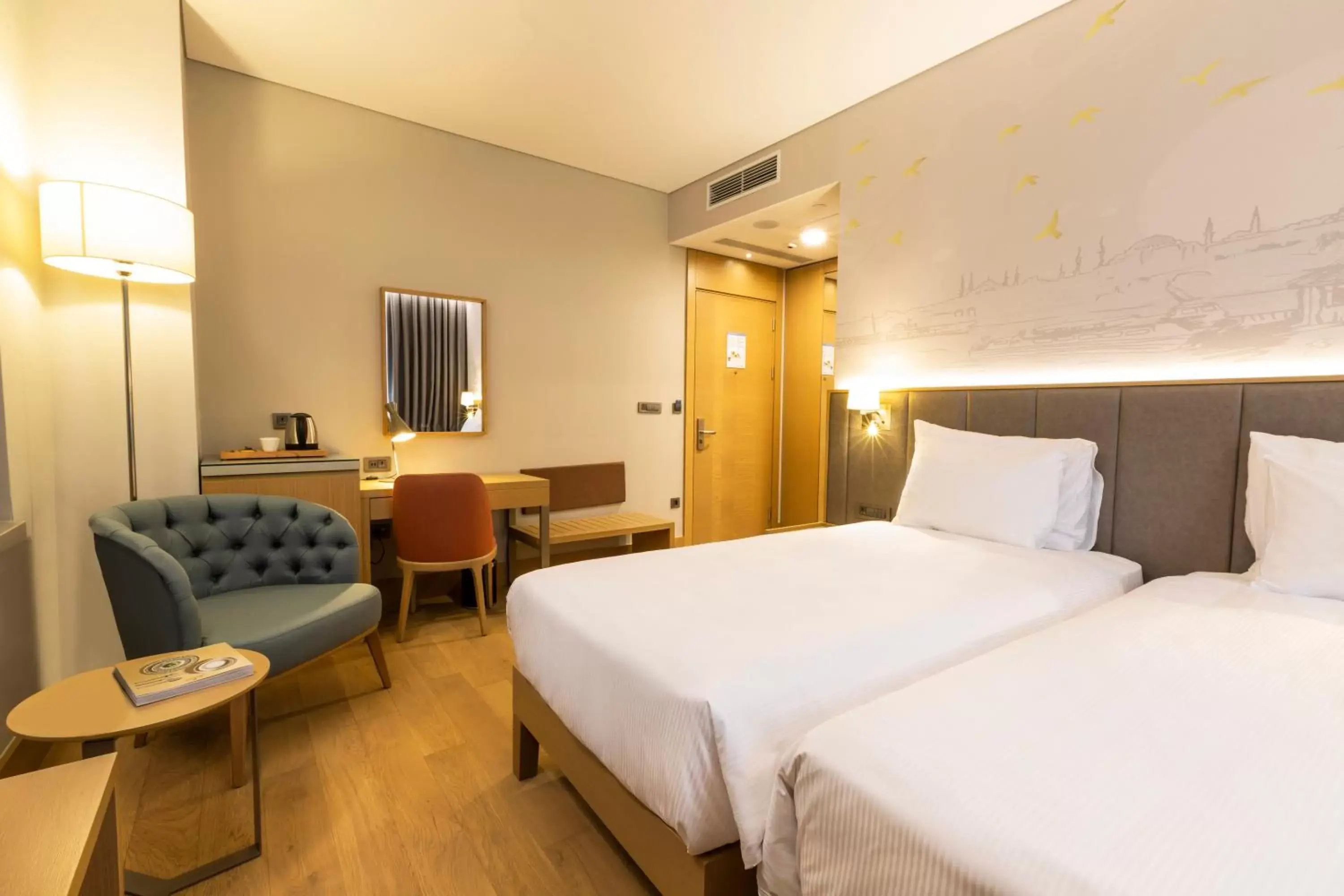 Bed in Radisson Hotel Istanbul Harbiye