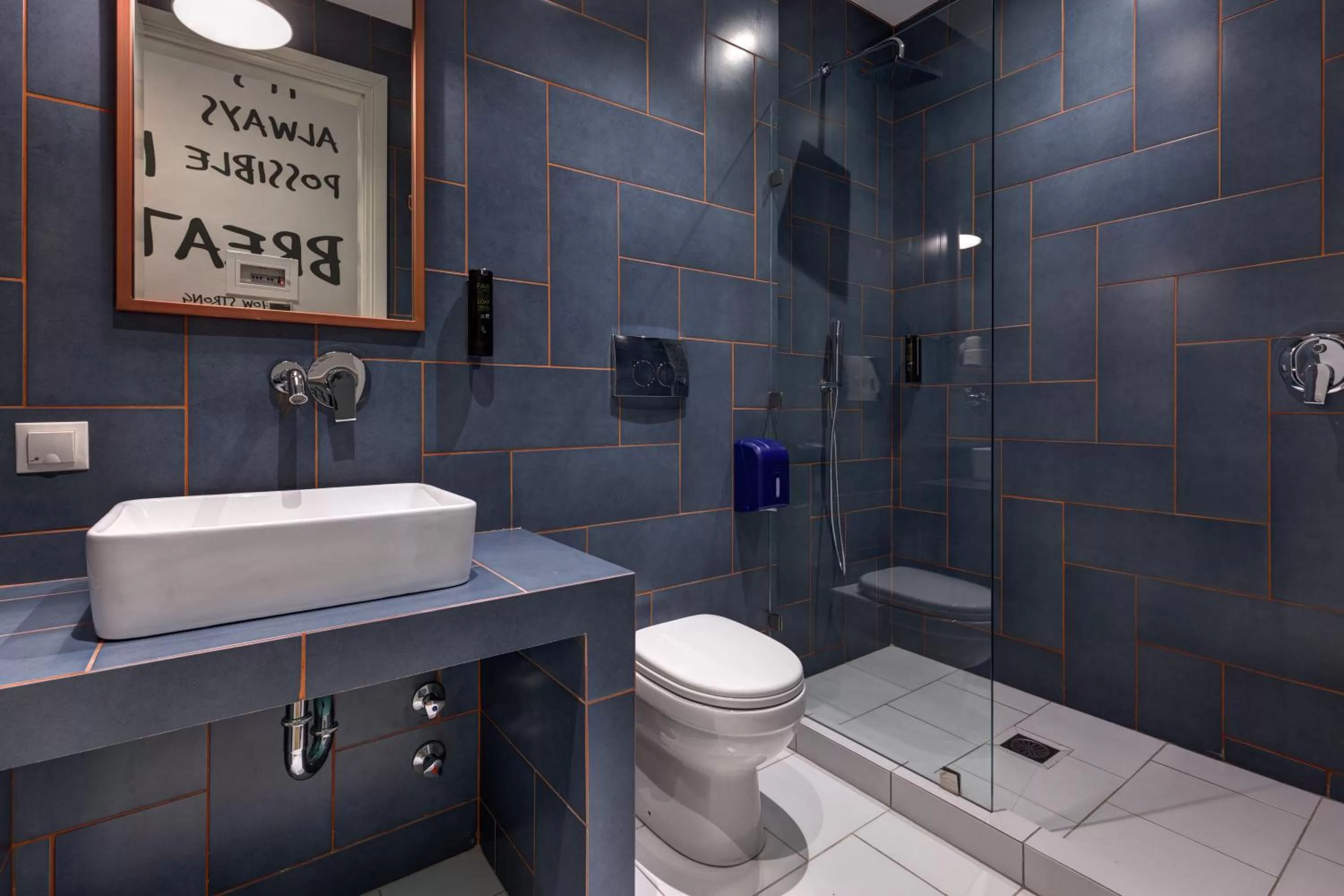 Bathroom in Colors Urban Hotel Thessaloniki