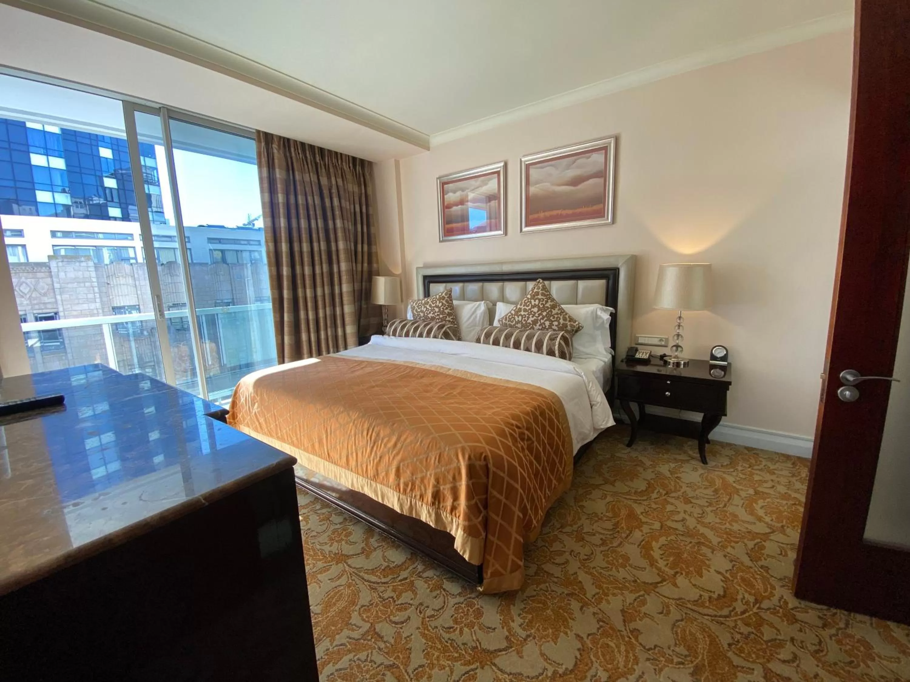 Bed in Taj Executive Suites, Private Residence