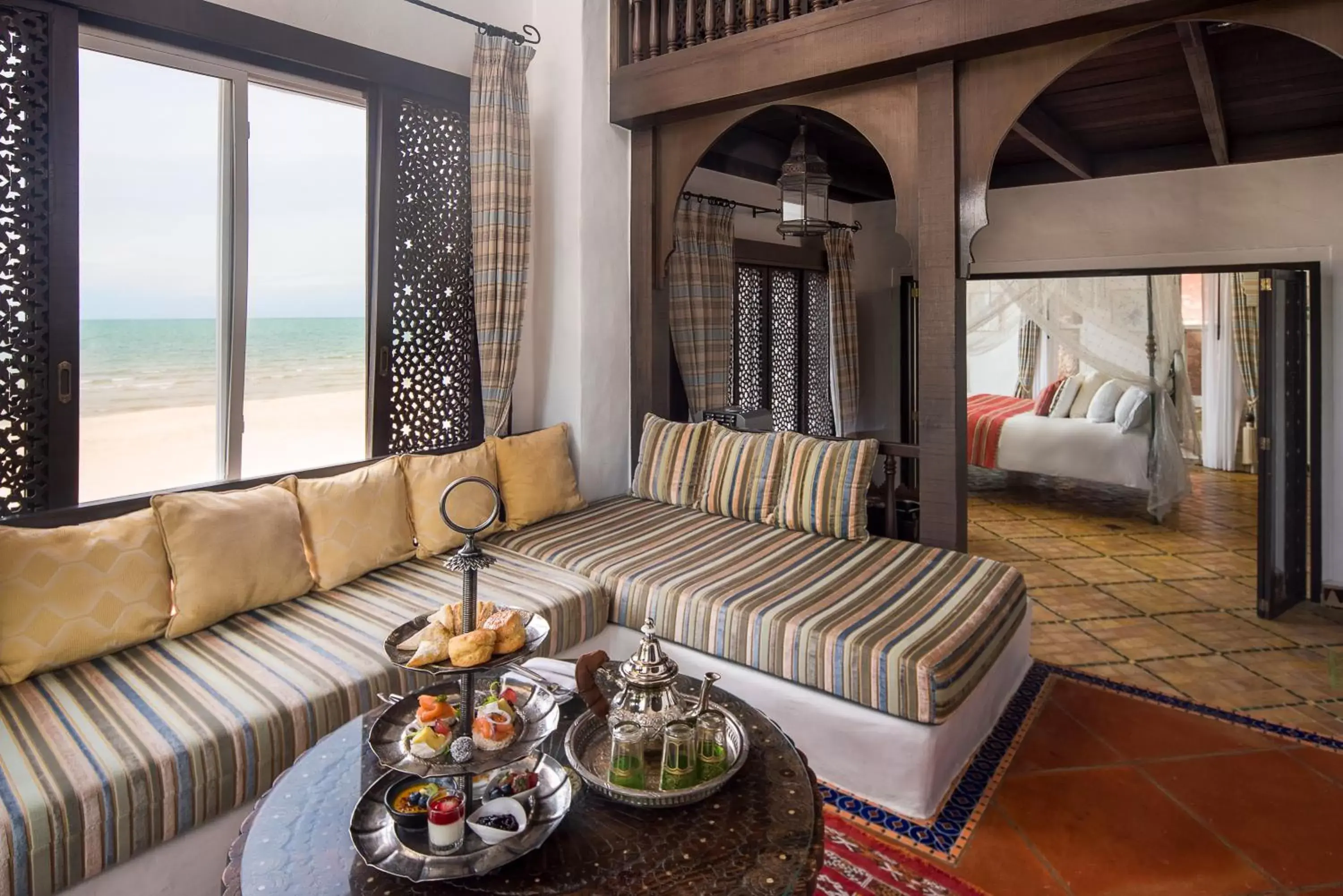 Bed, Seating Area in Villa Maroc Resort