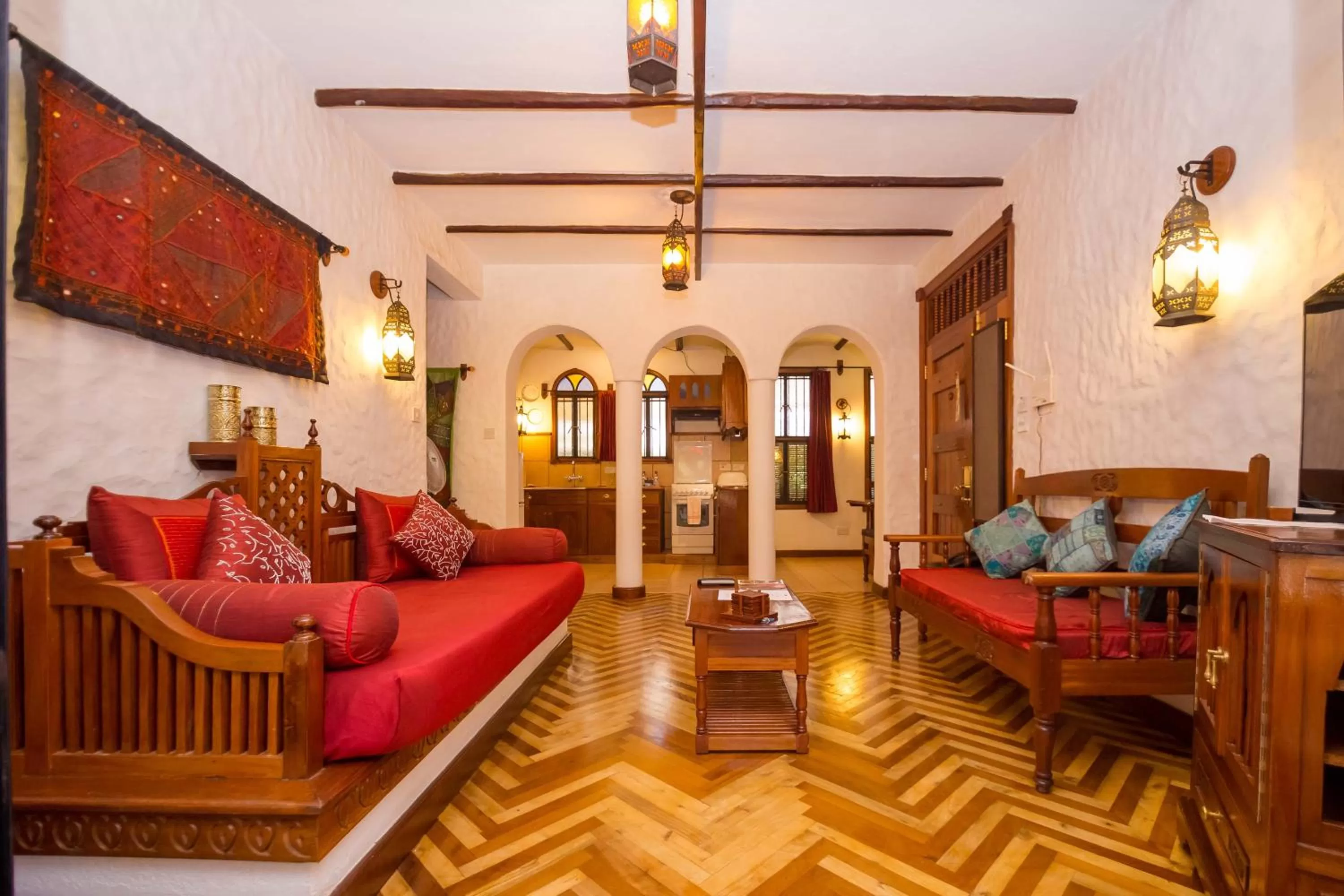 Living room in The King Post