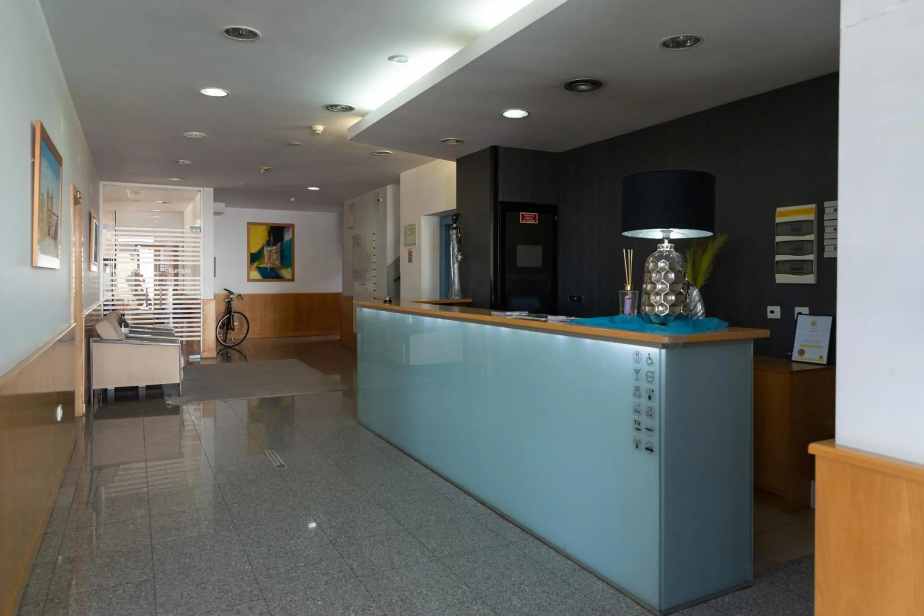 Lobby or reception in Hotel Durao Lobby or reception in Hotel Durao