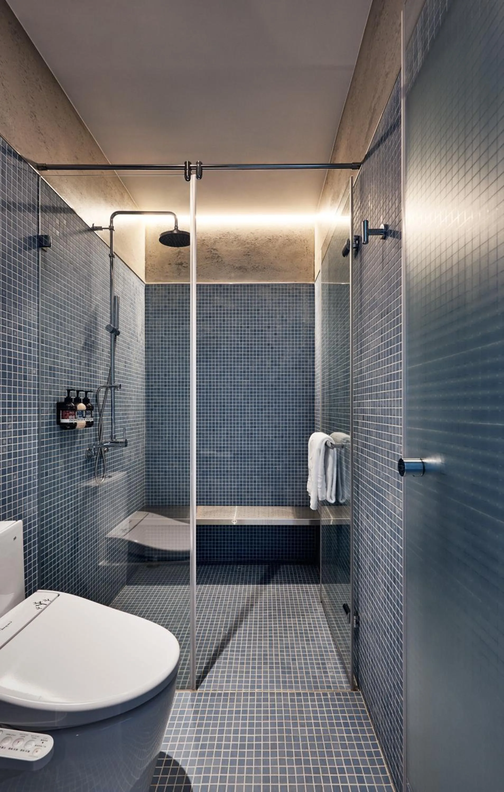 Shower in Waterfront Hotel