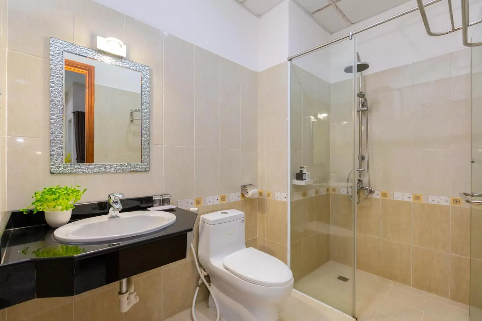 Shower, Bathroom in Queen Garden Hotel & Apartment