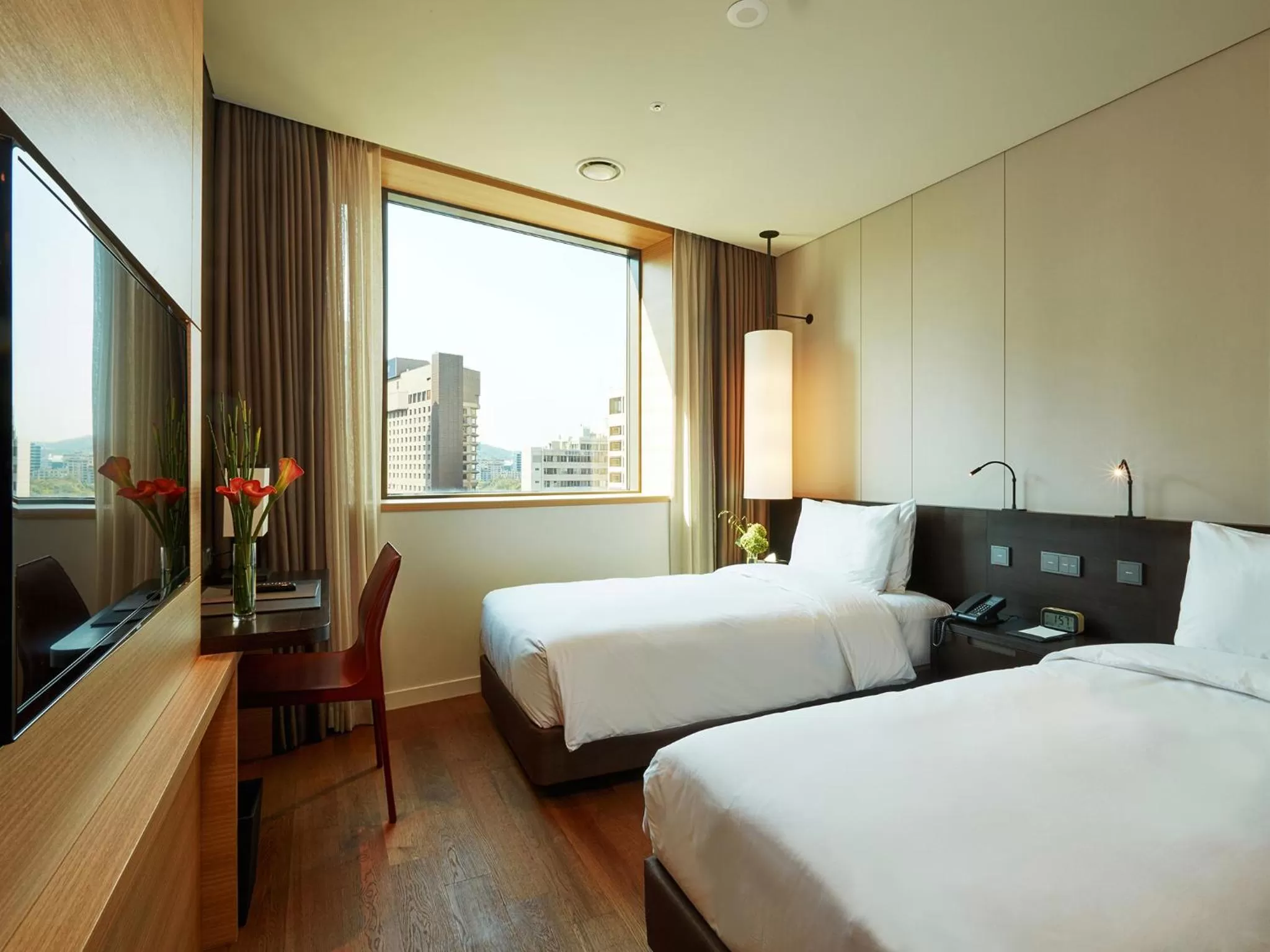 Bedroom, Bed in Crown Park Hotel Seoul