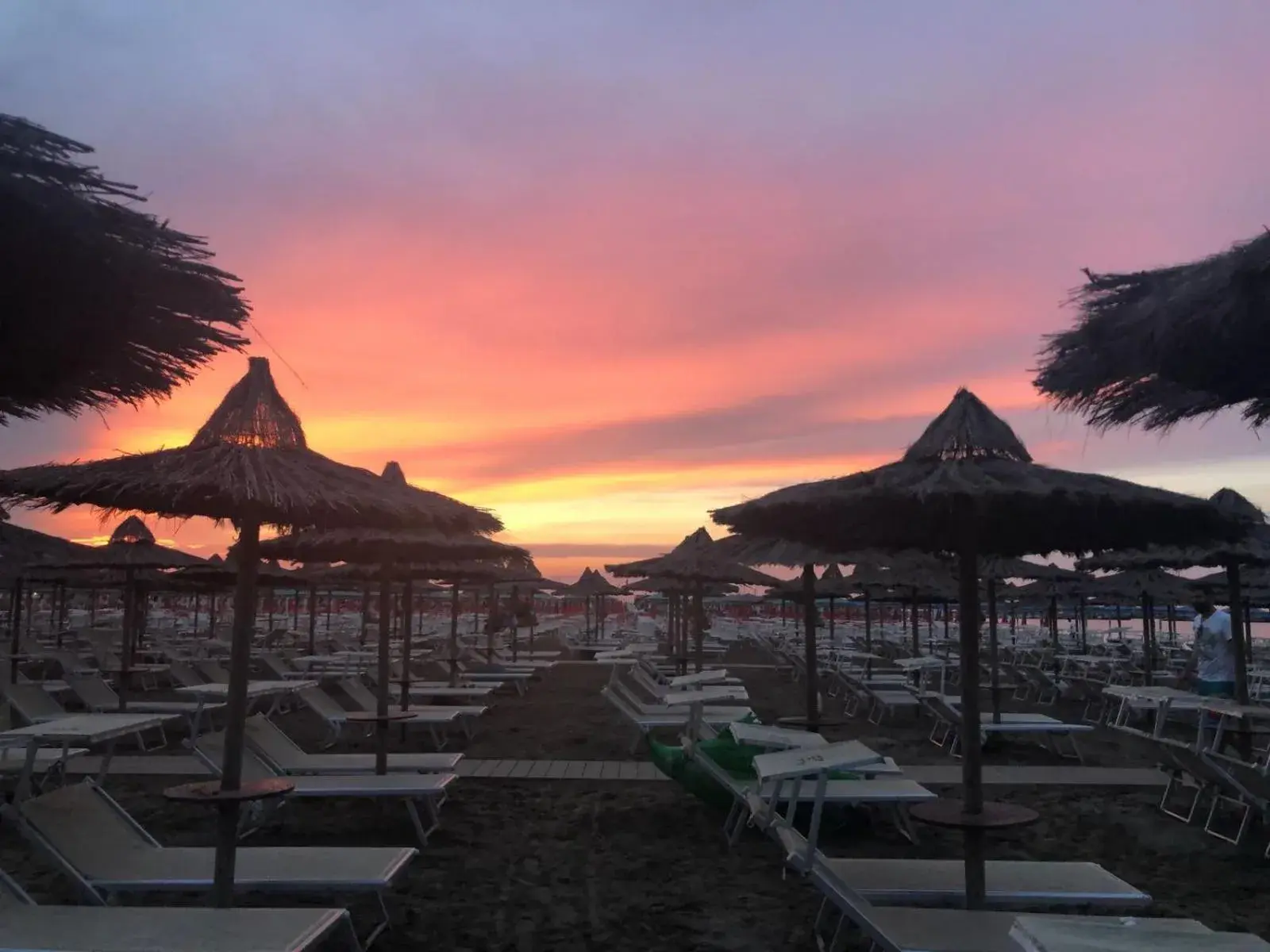 Beach, Sunrise/Sunset in Miramare Hotel Ristorante Convegni