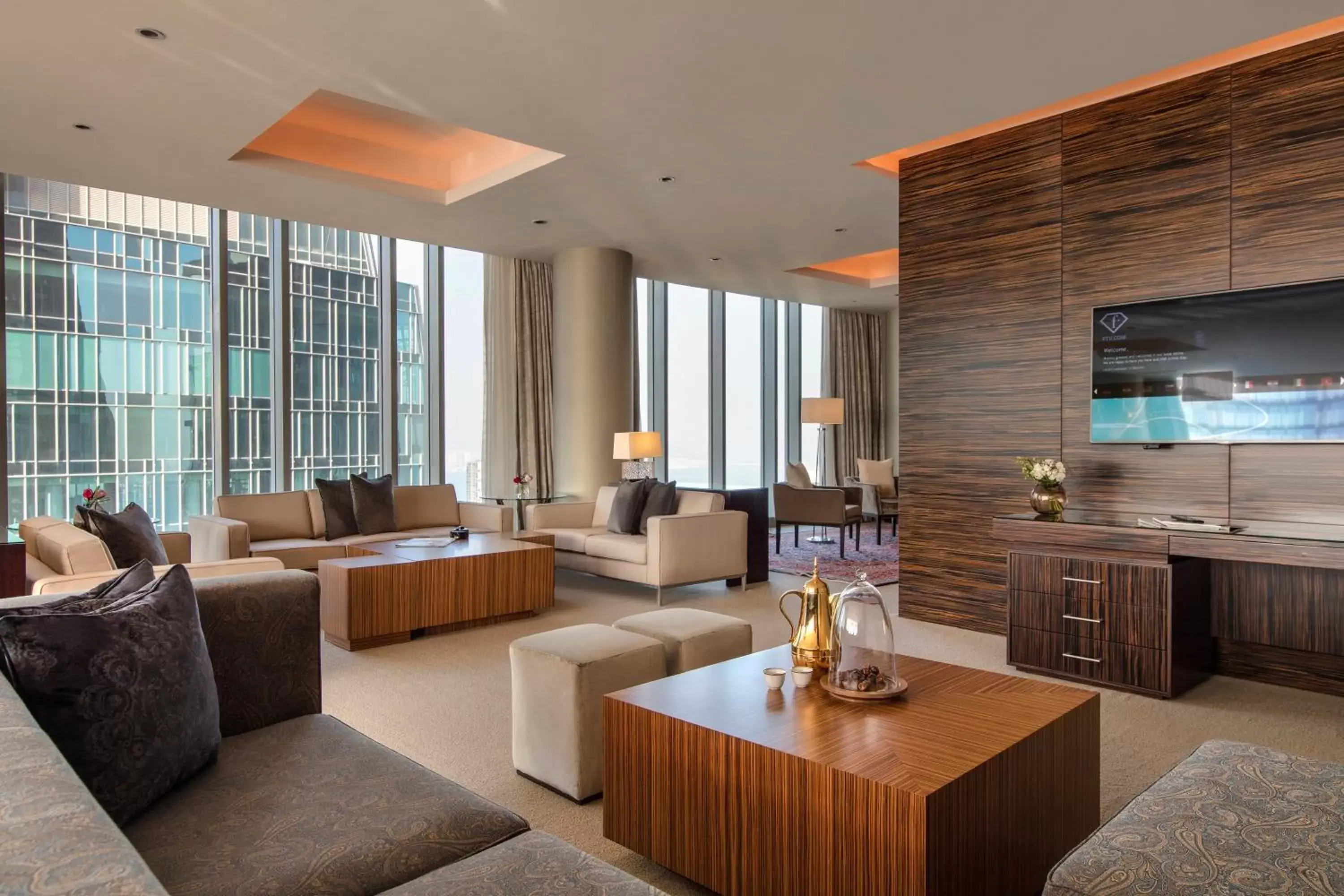 Living room, Seating Area in City Centre Rotana Doha