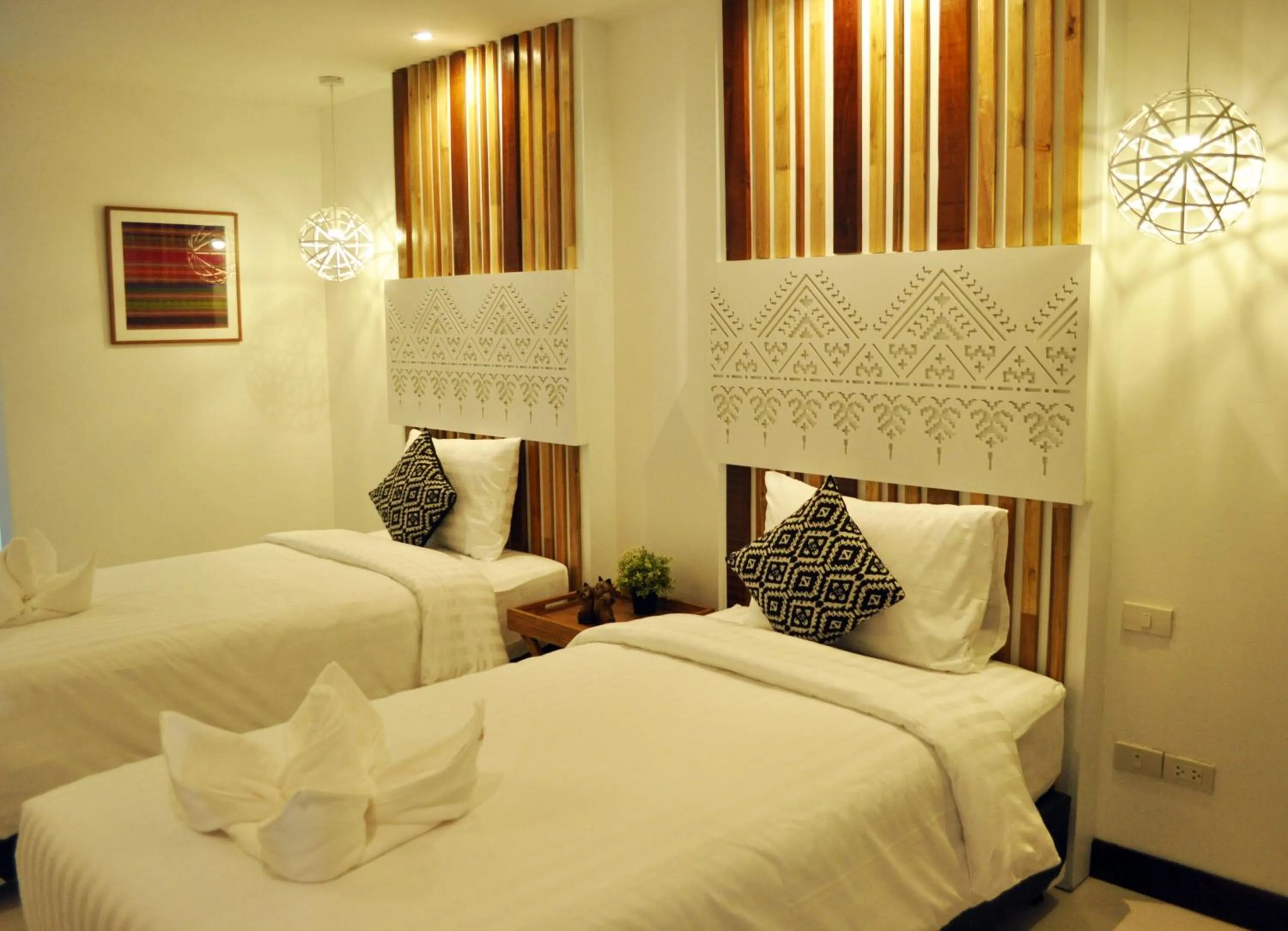 Bed in My Chiangmai Boutique Lodge