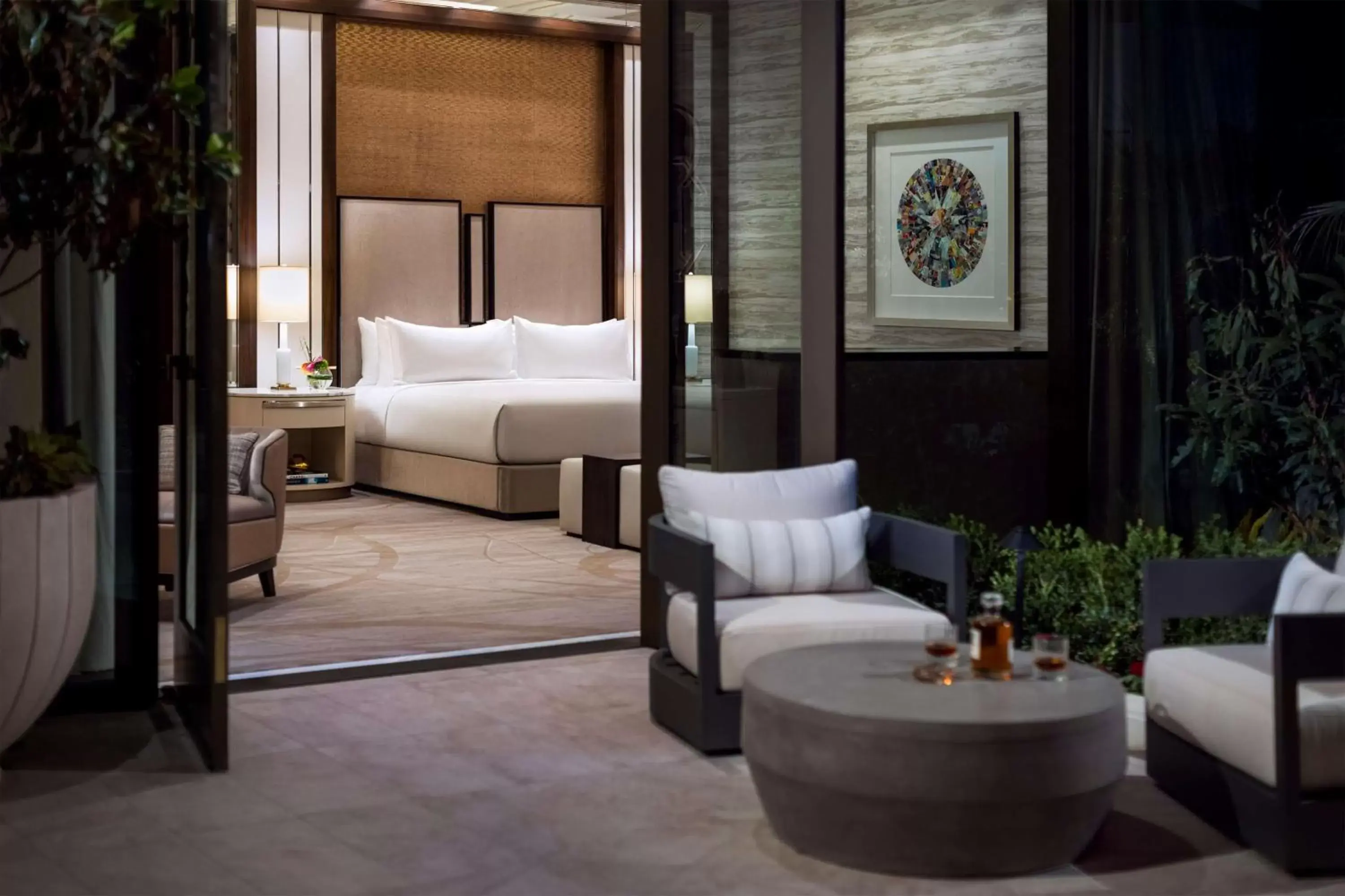 Living room in Crockfords Las Vegas, LXR Hotels & Resorts at Resorts World