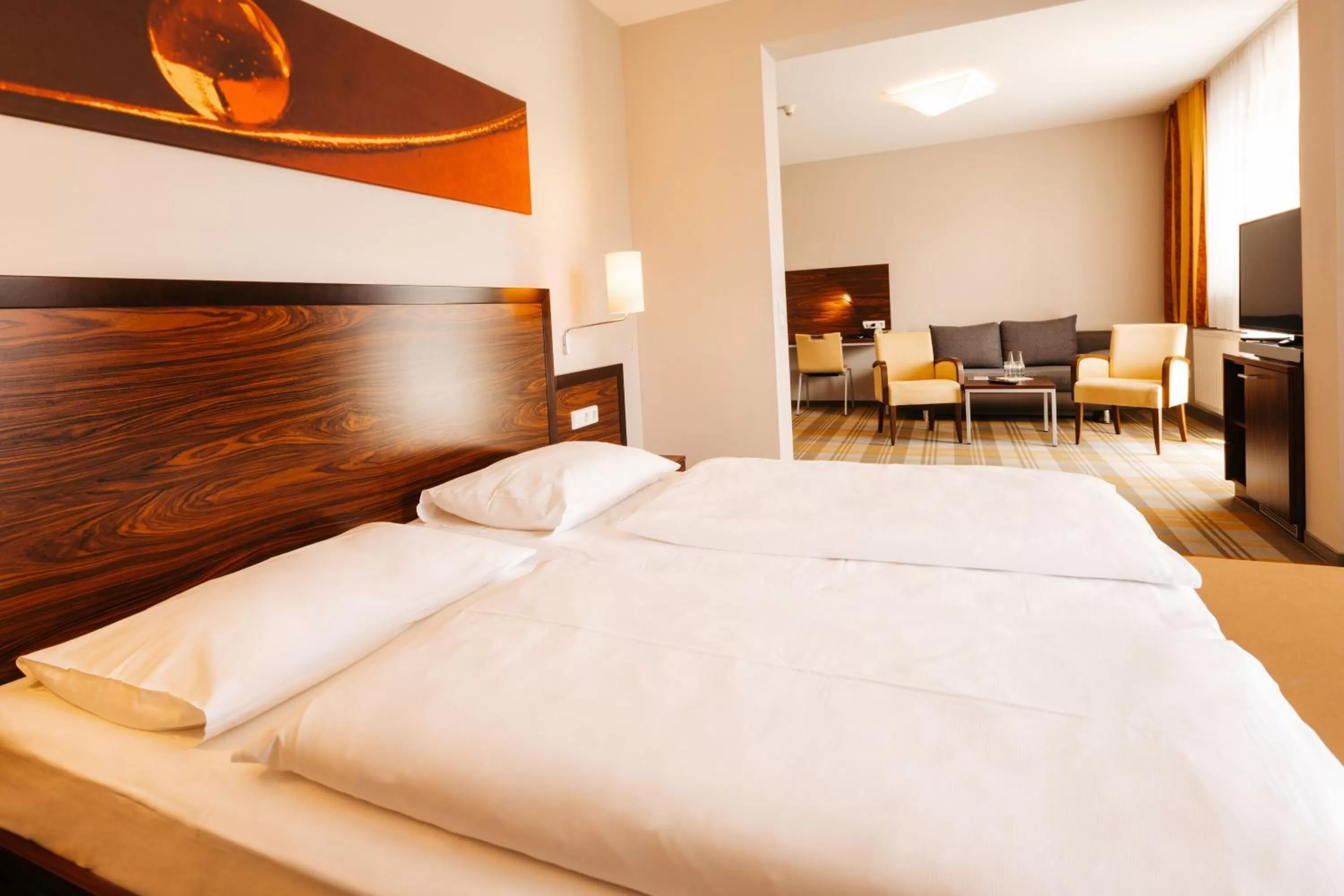 Bed in Hotel Liebmann