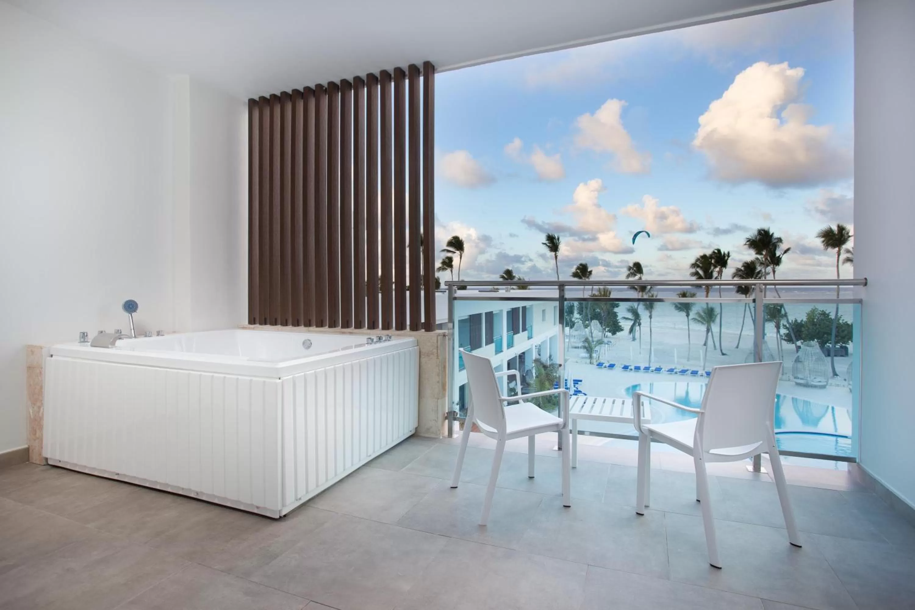 View (from property/room), Bed in Serenade Punta Cana Beach & Spa Resort