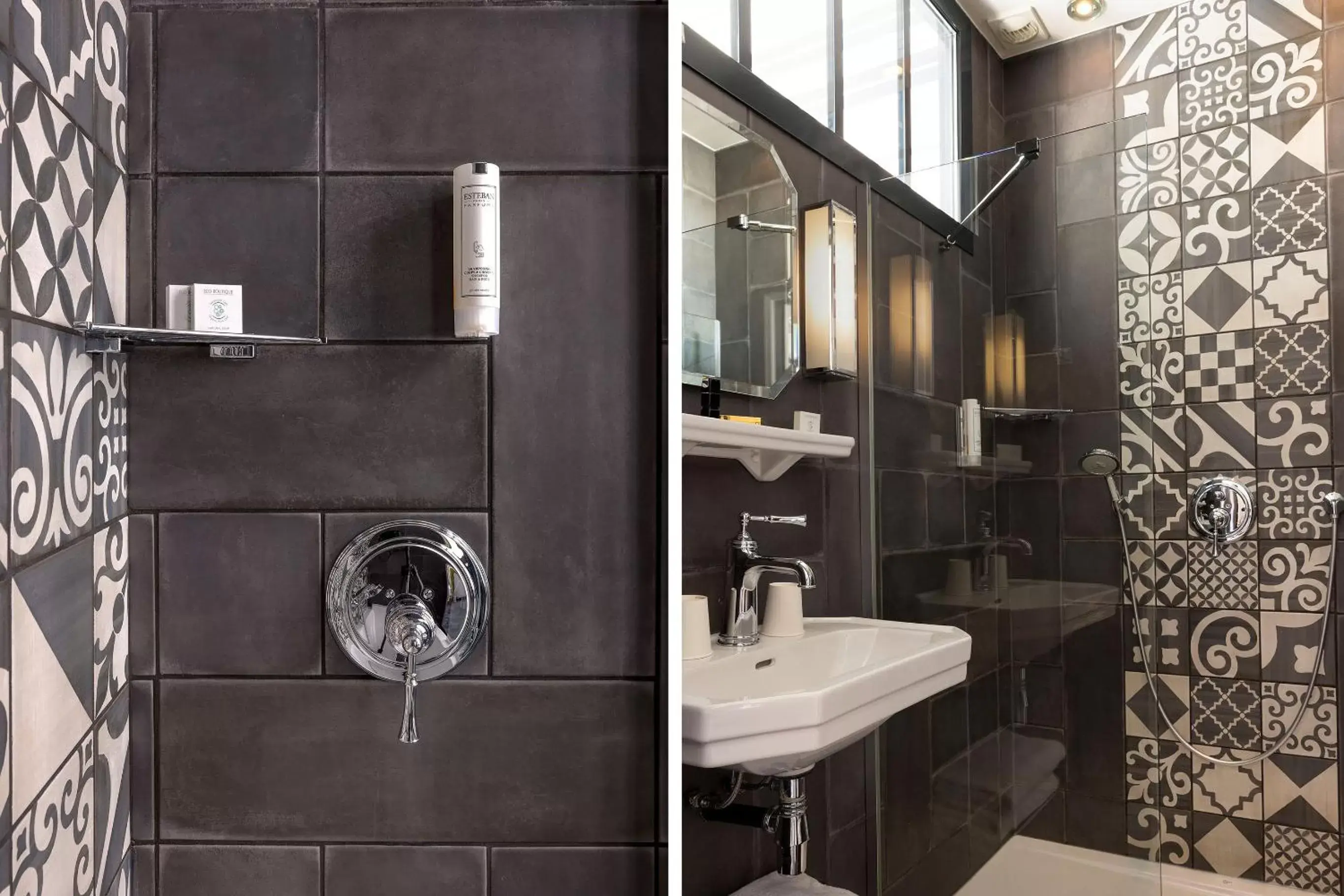 Shower, Bathroom in Hôtel Fabric