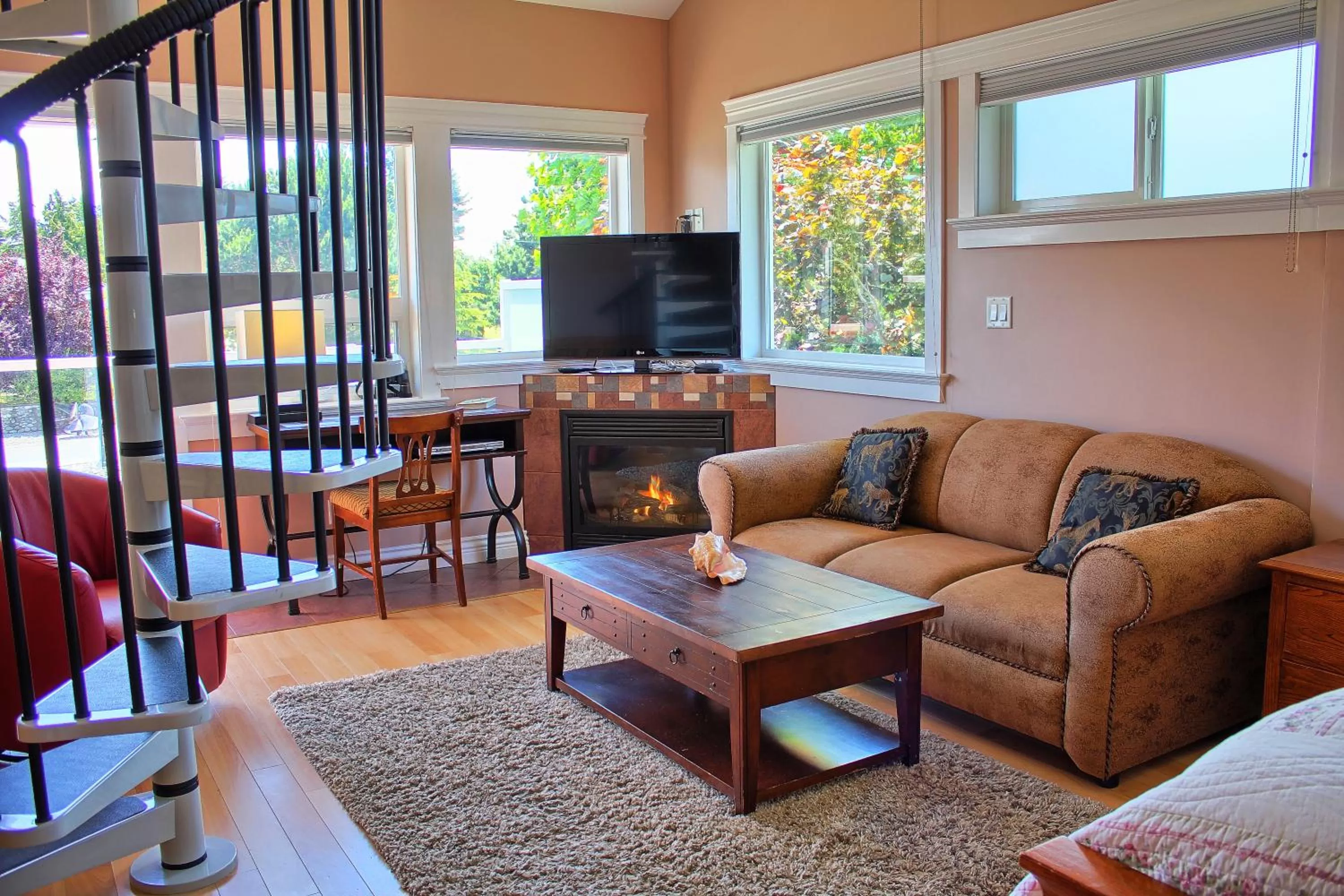 Living room in Birds of a Feather Victoria Oceanfront Studio Suites