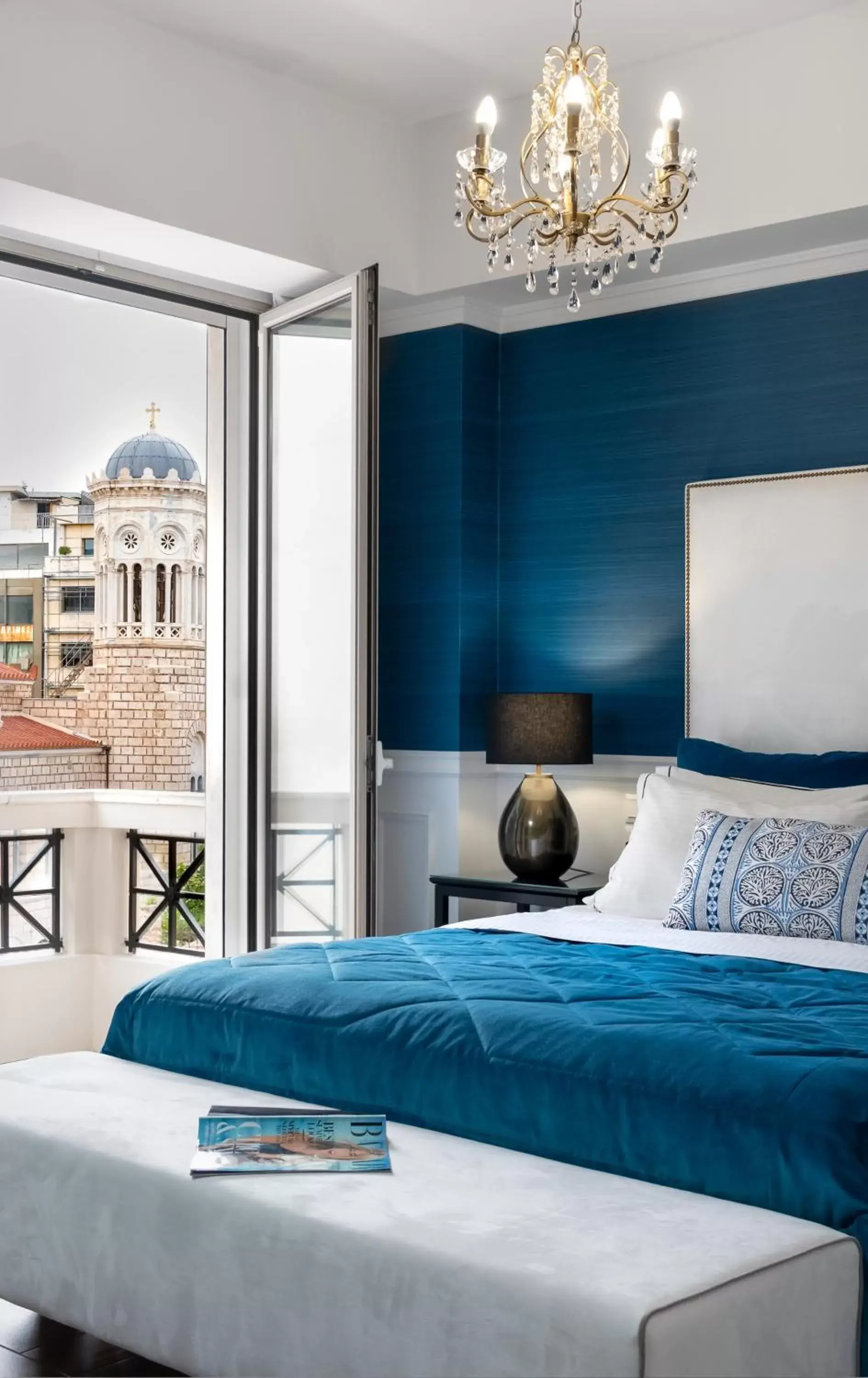 Nearby landmark, Bed in Evripidou Suites Nearby landmark, Bed in Evripidou Suites