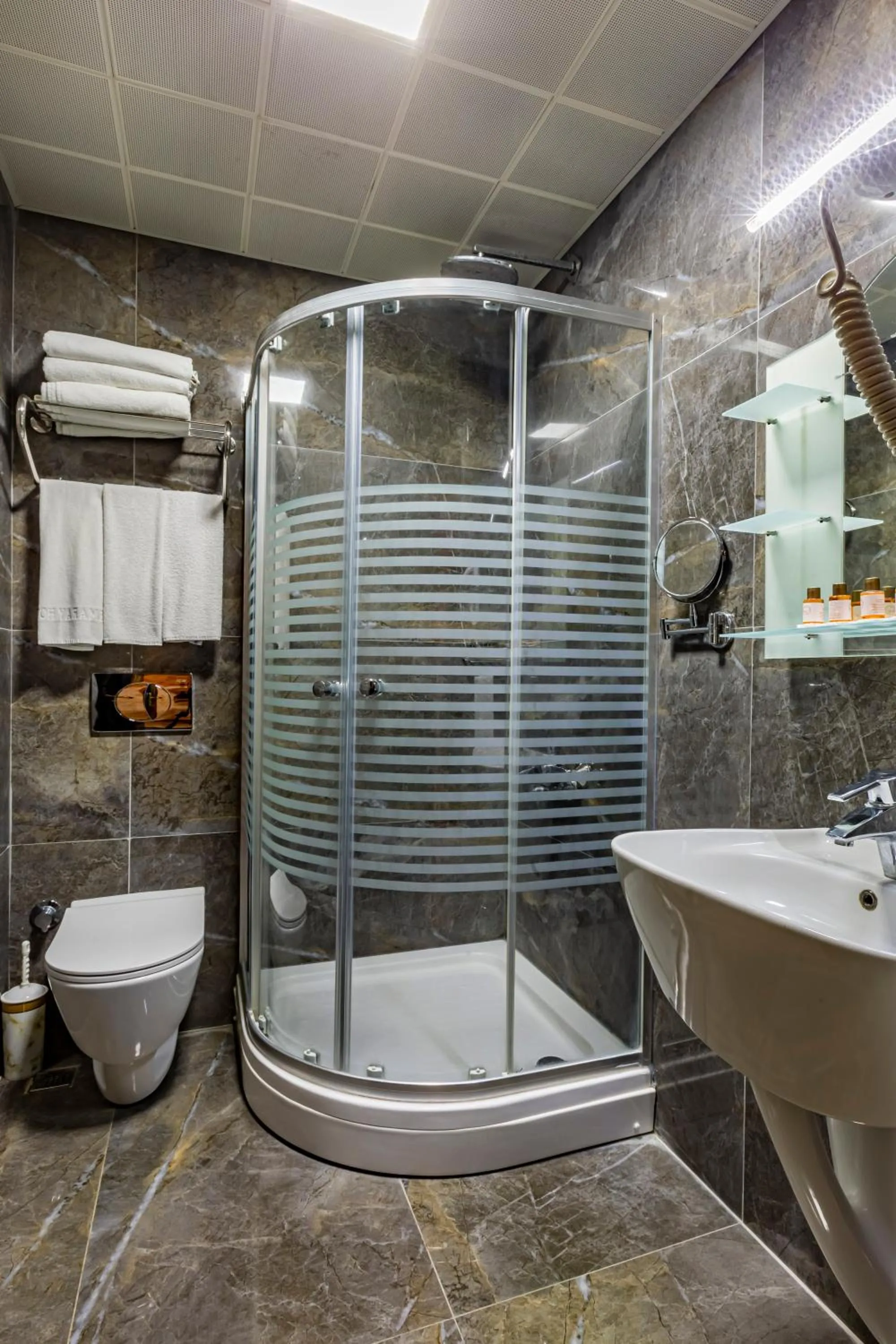 Shower in Laleli Blue Marmaray Hotel