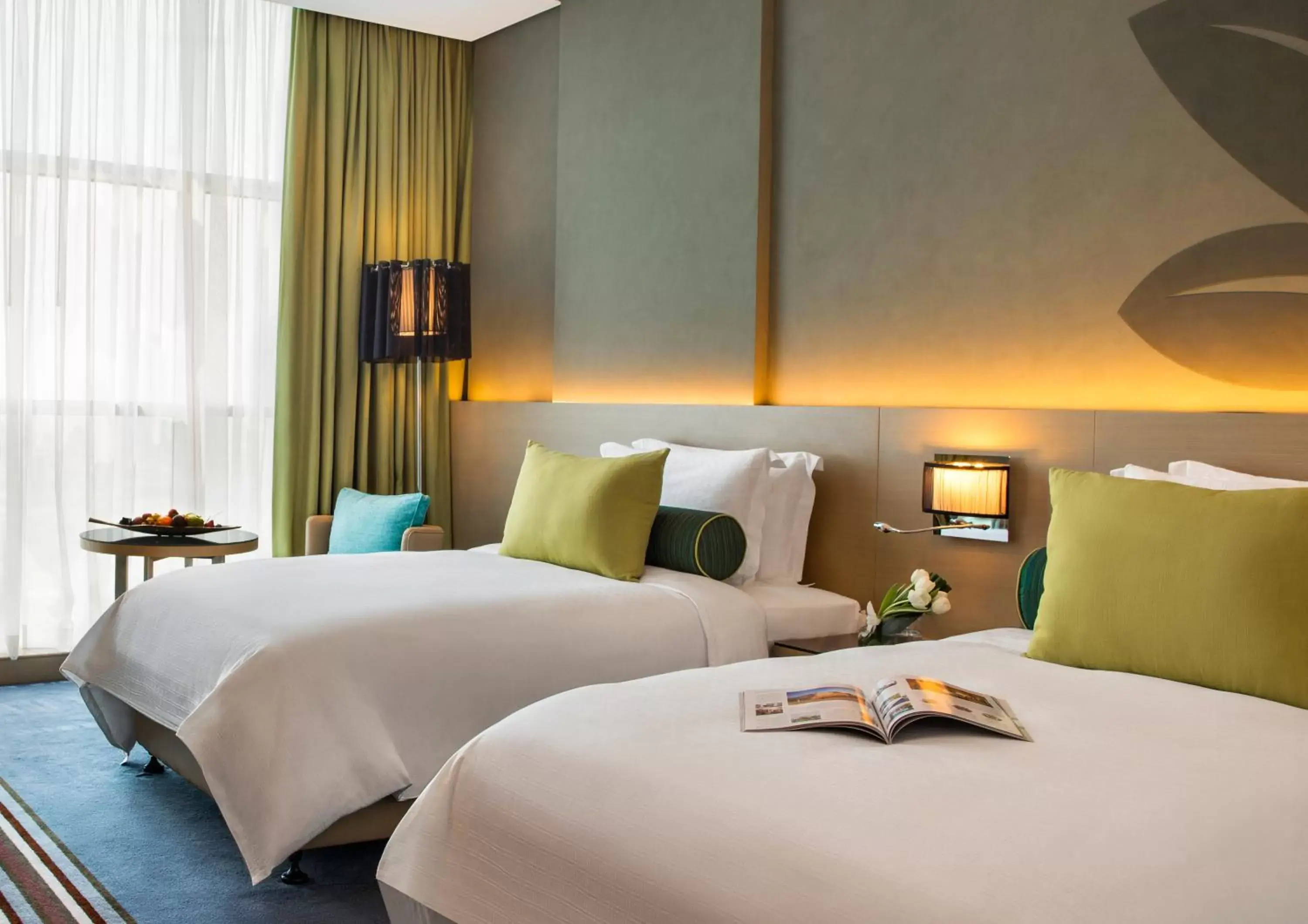 Family Connecting Room - King and Twin Beds in Downtown Rotana