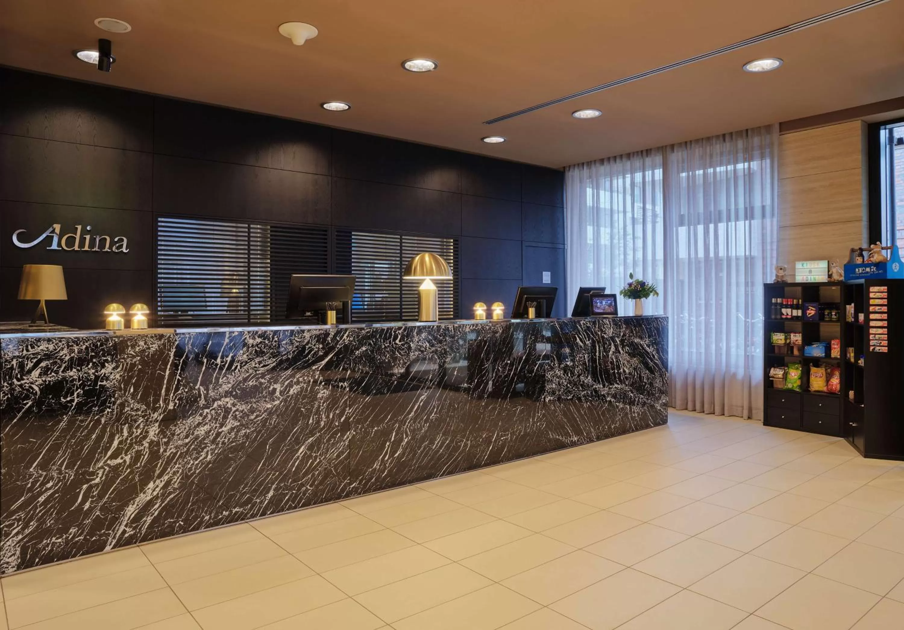 Lobby or reception in Adina Apartment Hotel Hamburg Michel