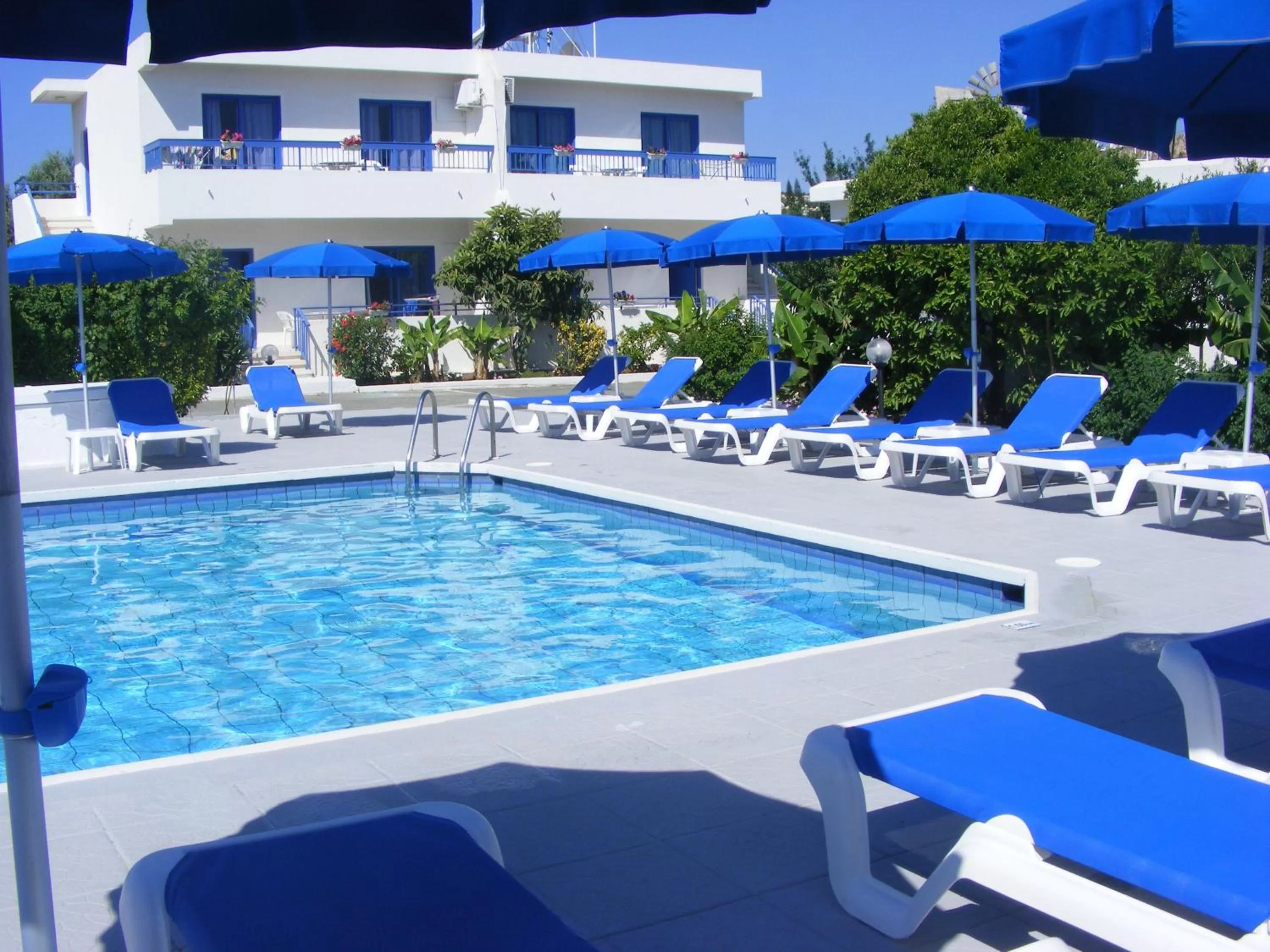 Property building in Flokkas Hotel Apartments