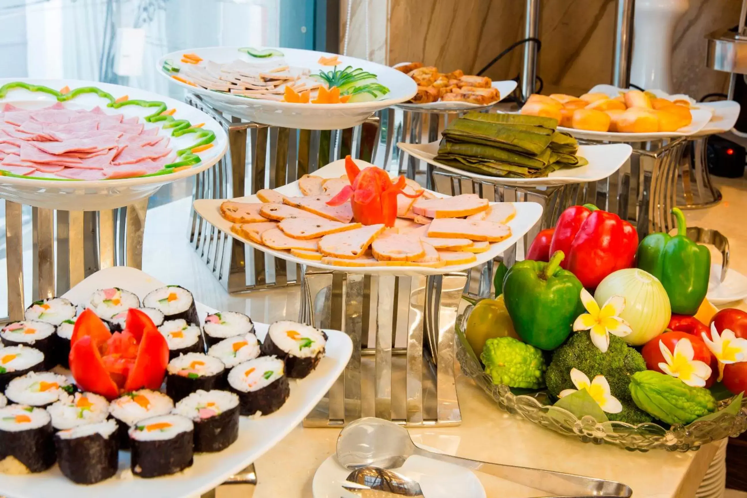 Buffet breakfast, Food in Balcony Nha Trang Hotel